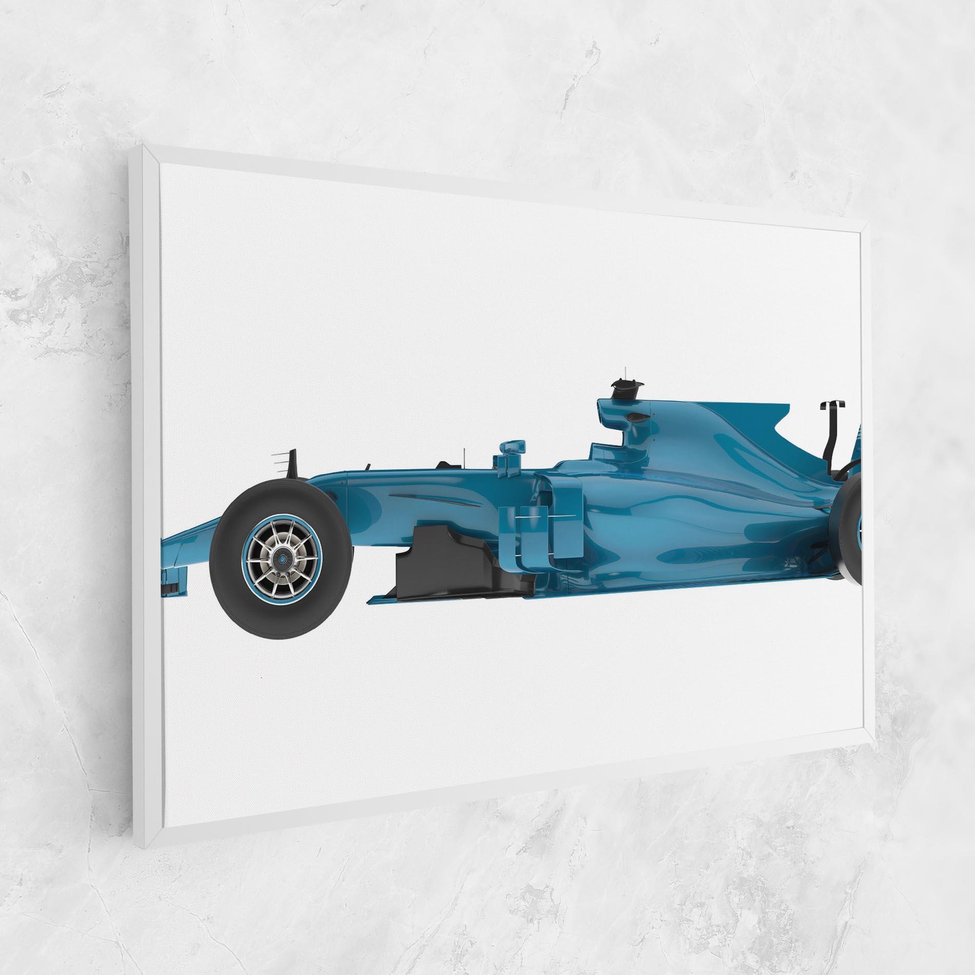 Leinwandbild Blue F1 Toy mockup 1