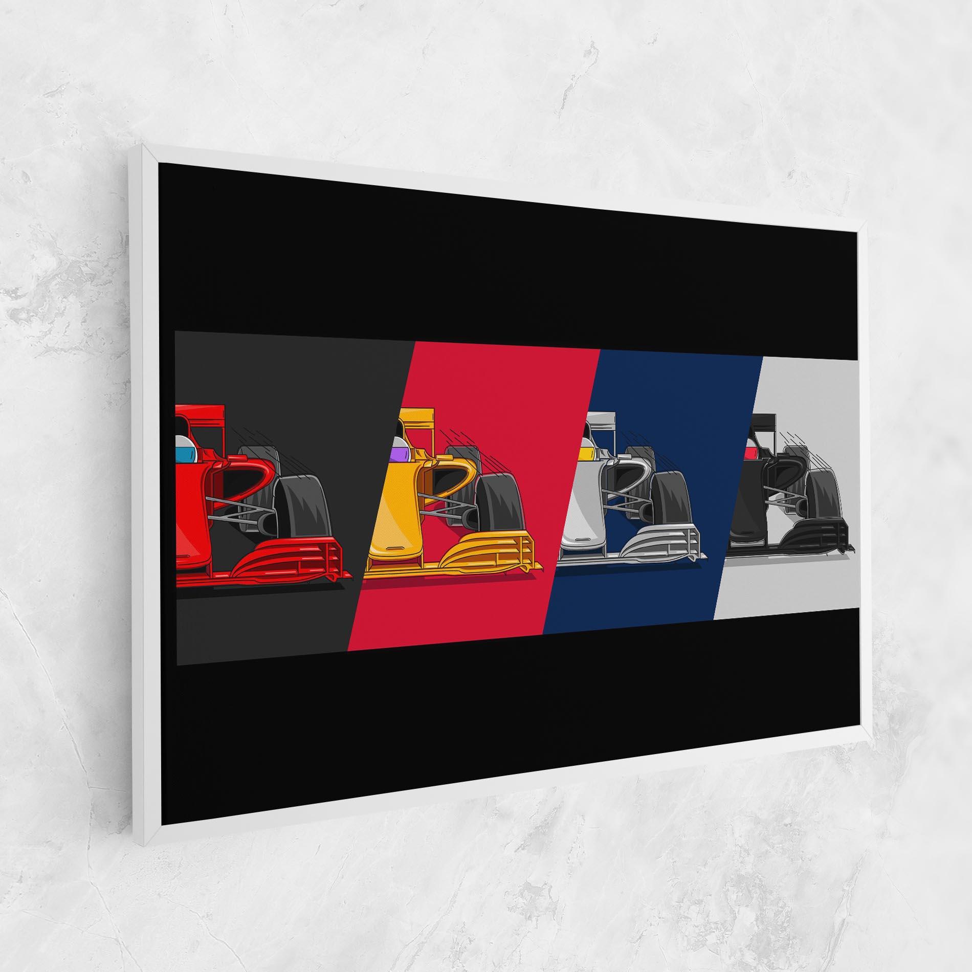 Leinwandbild F1 Cars mockup 1