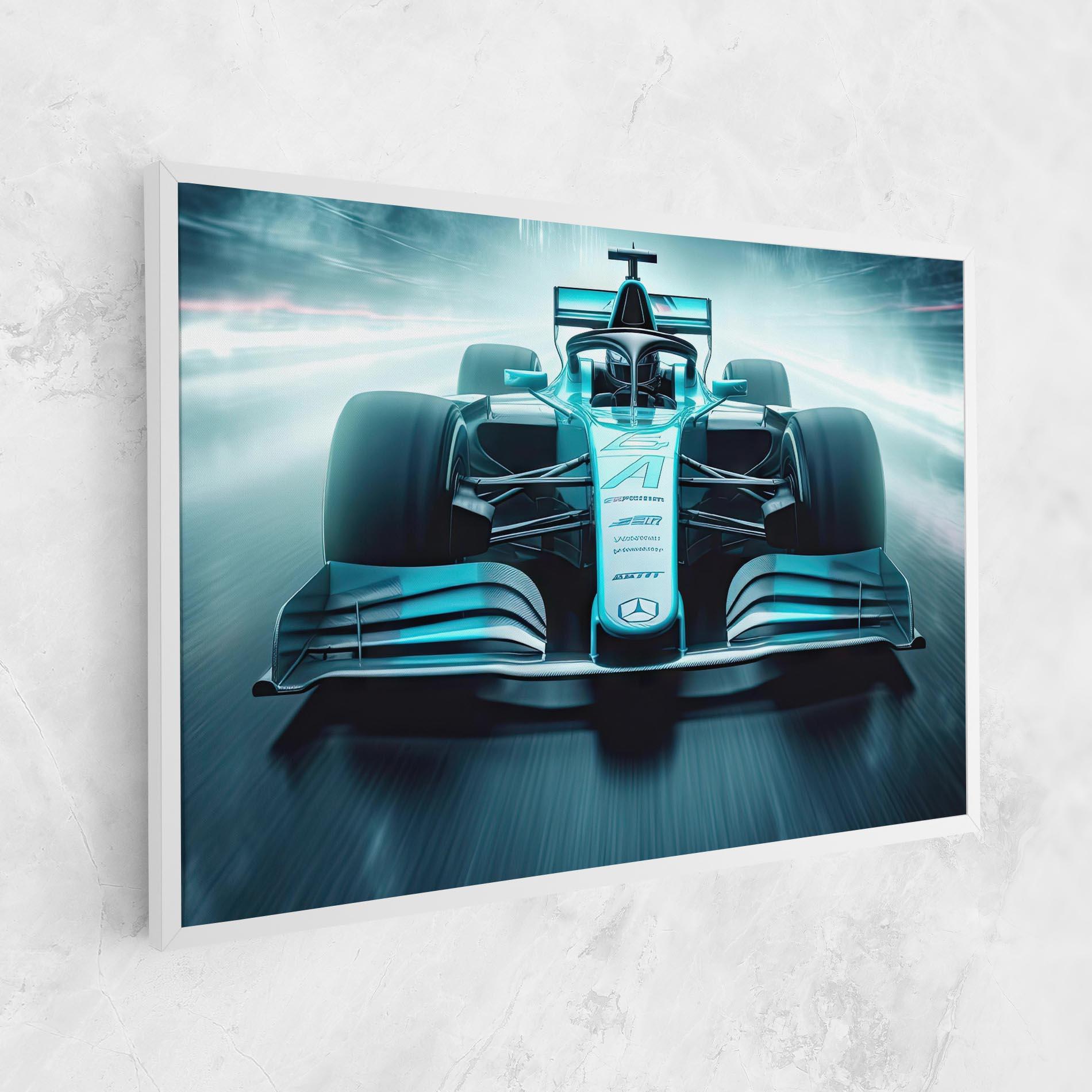 Leinwandbild F1 Smoke Cars mockup 1