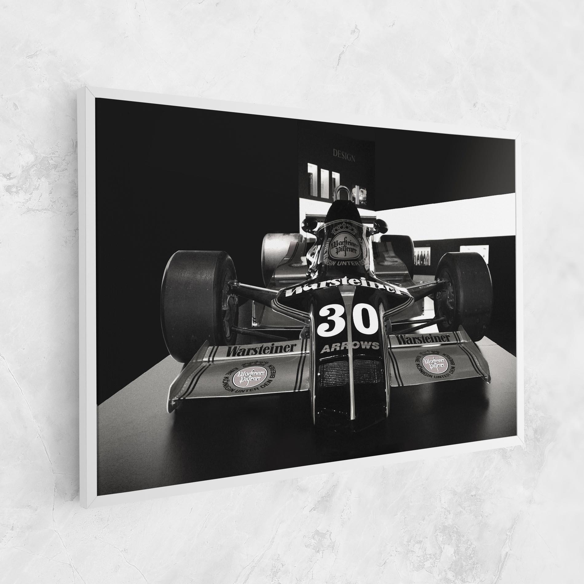 Leinwandbild Formula 1 Car Grey mockup 1