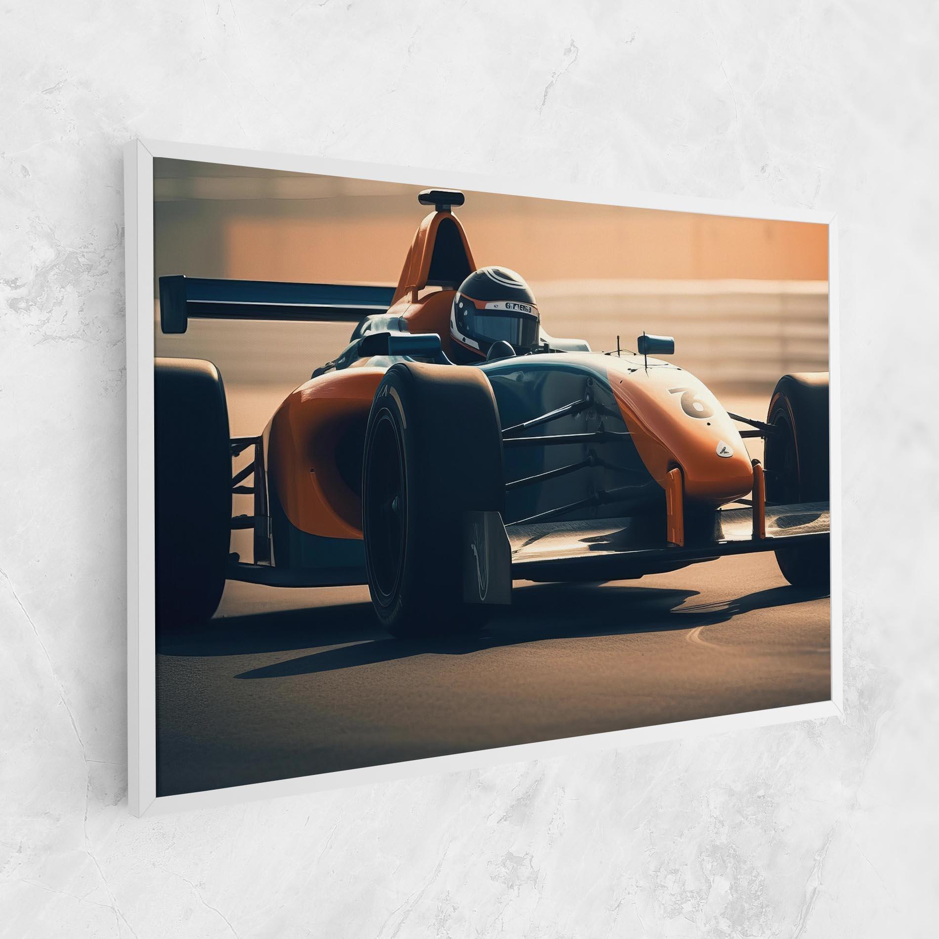 Leinwandbild Orange Black F1 mockup 1