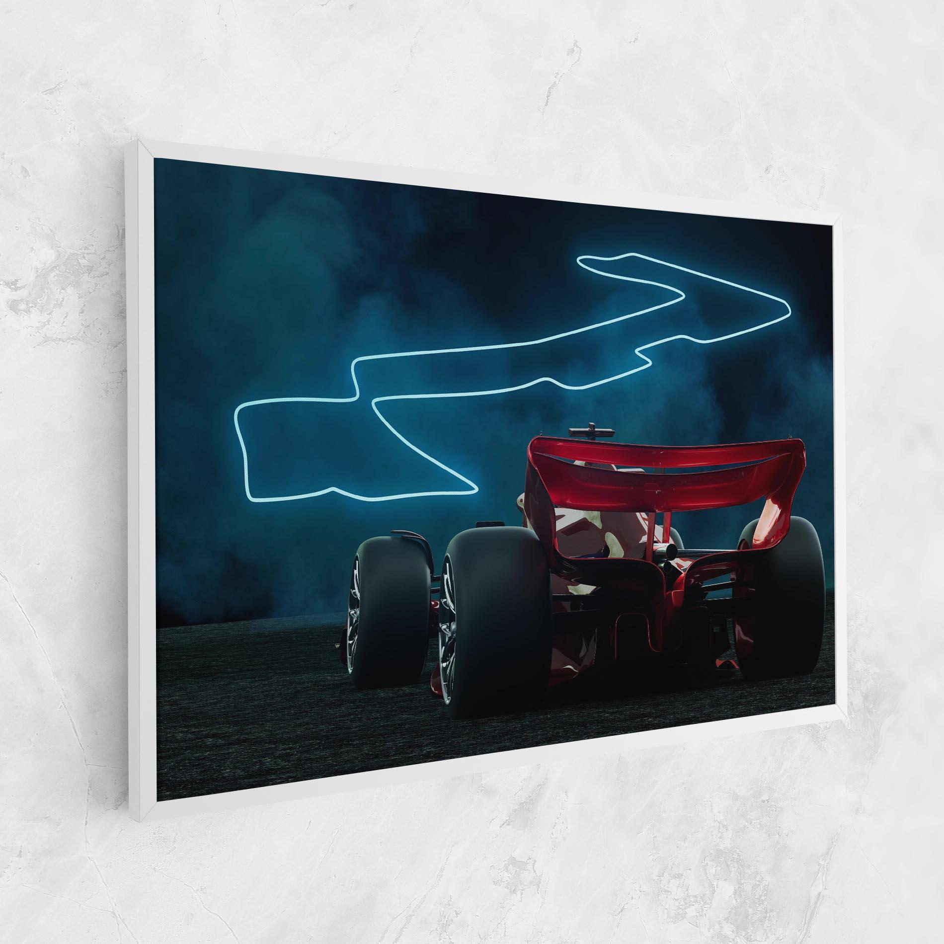 Leinwandbild Race Car F1 mockup 1