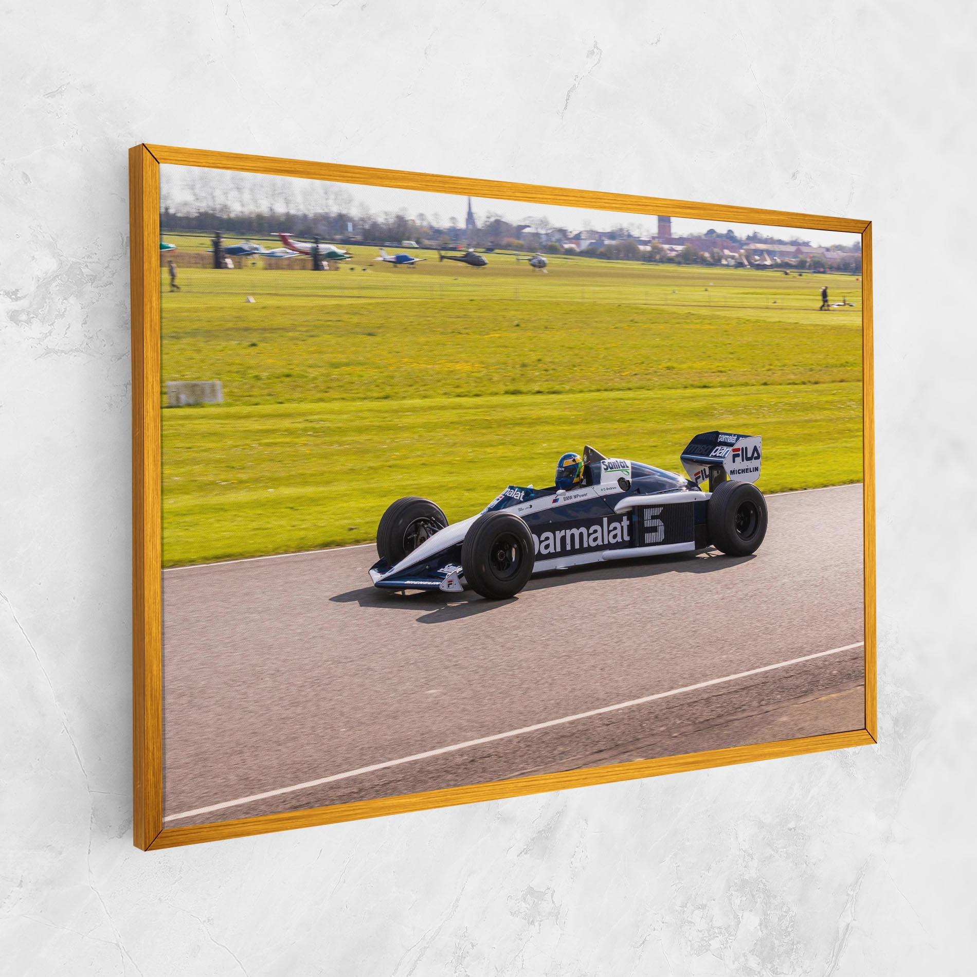 Leinwandbild Black F1 Car mockup 1