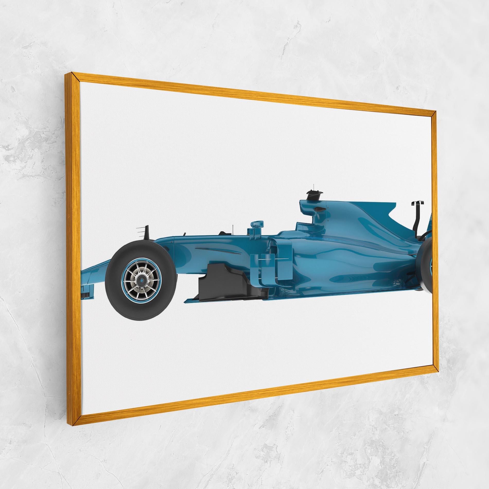 Leinwandbild Blue F1 Toy mockup 1
