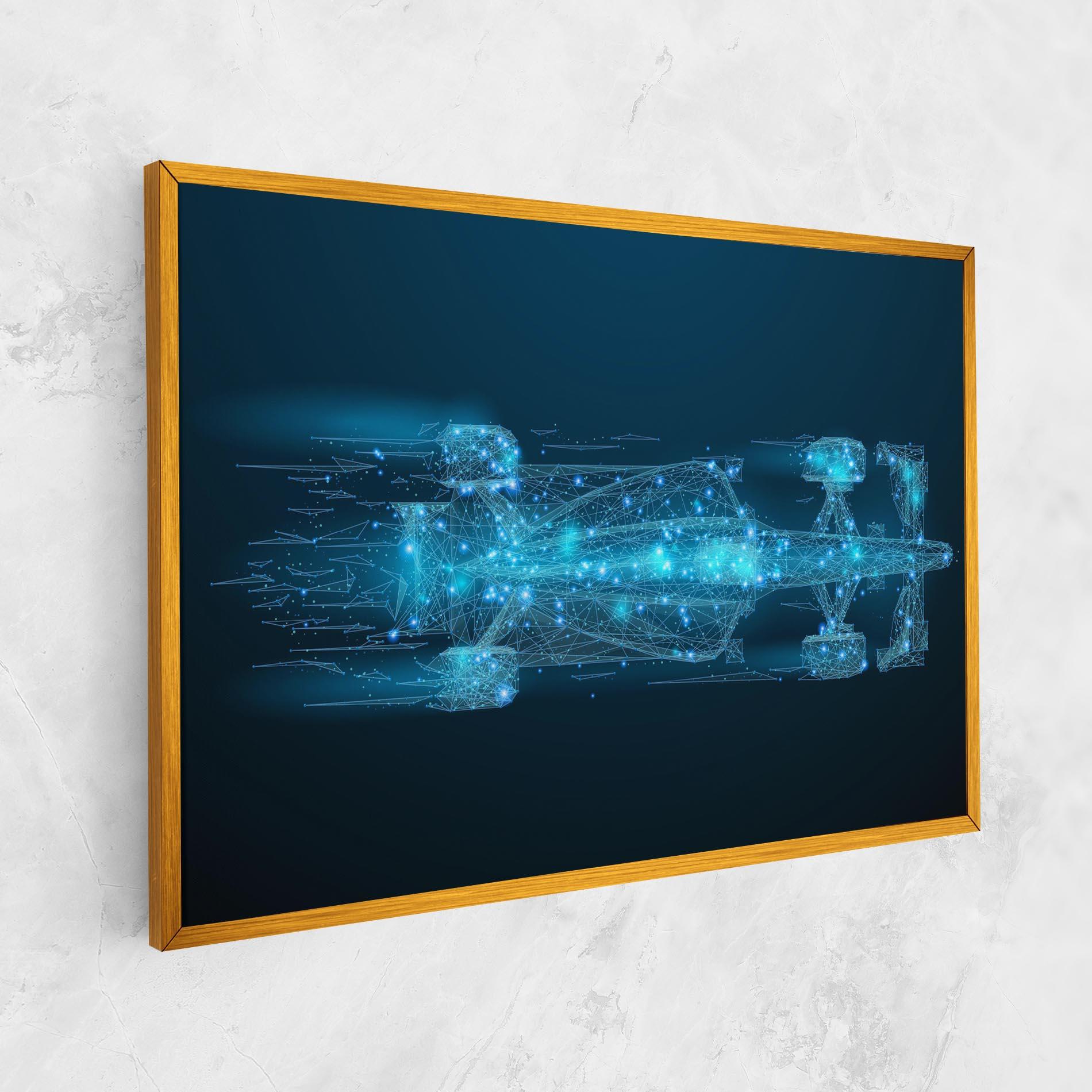 Leinwandbild Blue Light F1 mockup 1