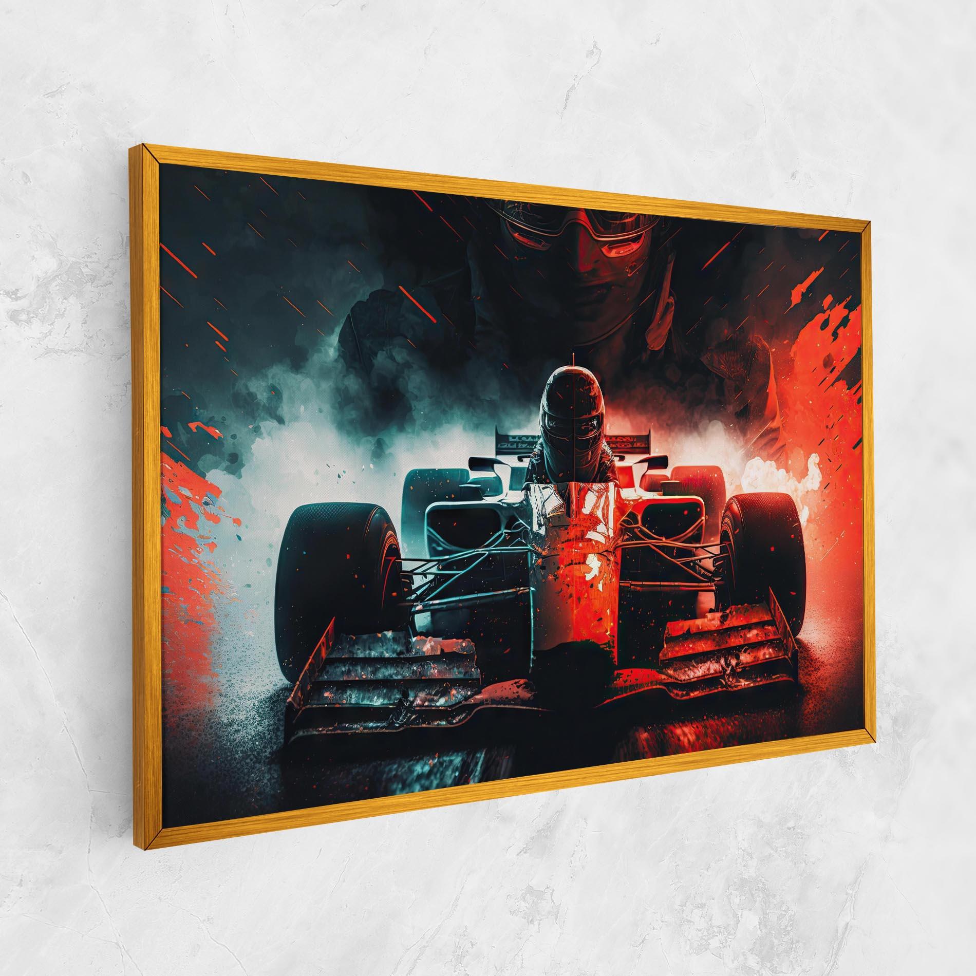 Leinwandbild Blue Red F1 mockup 1
