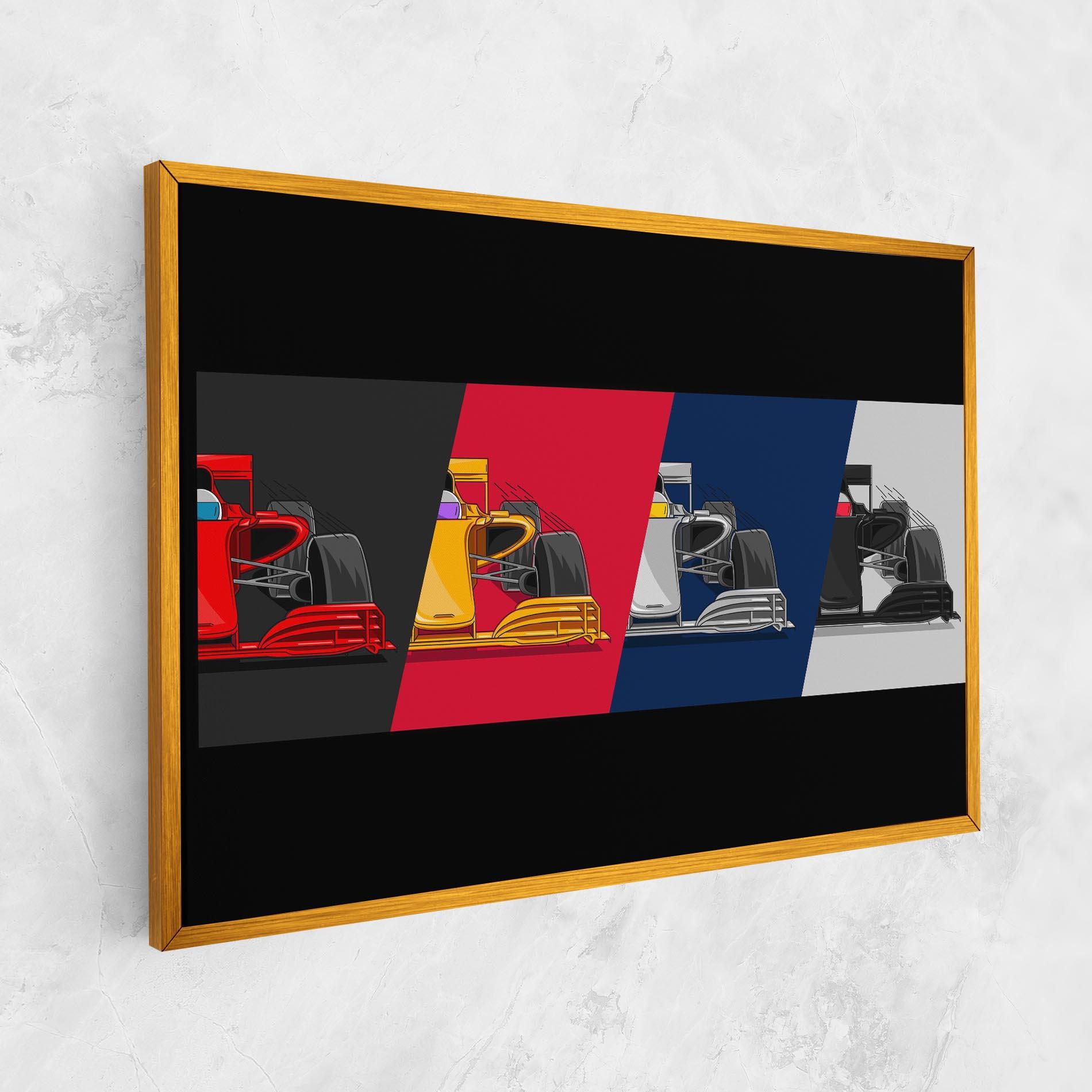 Leinwandbild F1 Cars mockup 1