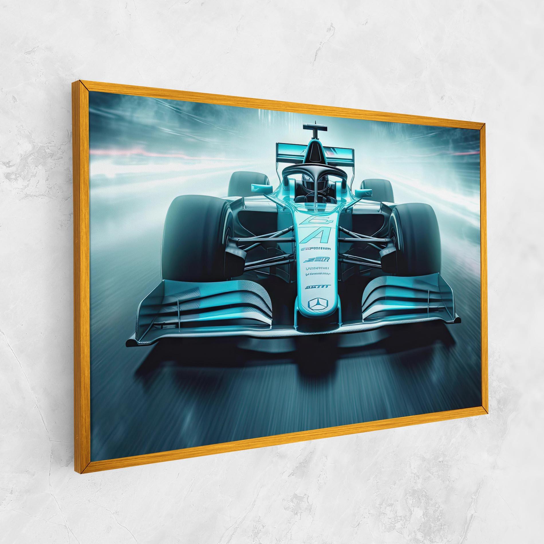 Leinwandbild F1 Smoke Cars mockup 1