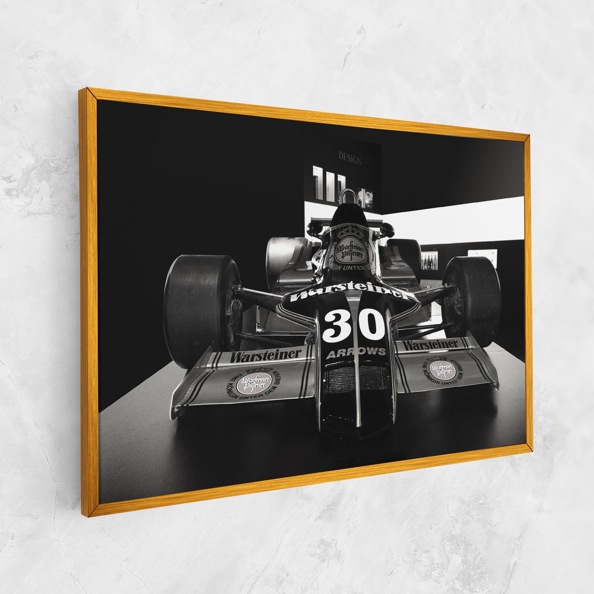 Leinwandbild Formula 1 Car Grey mockup 1