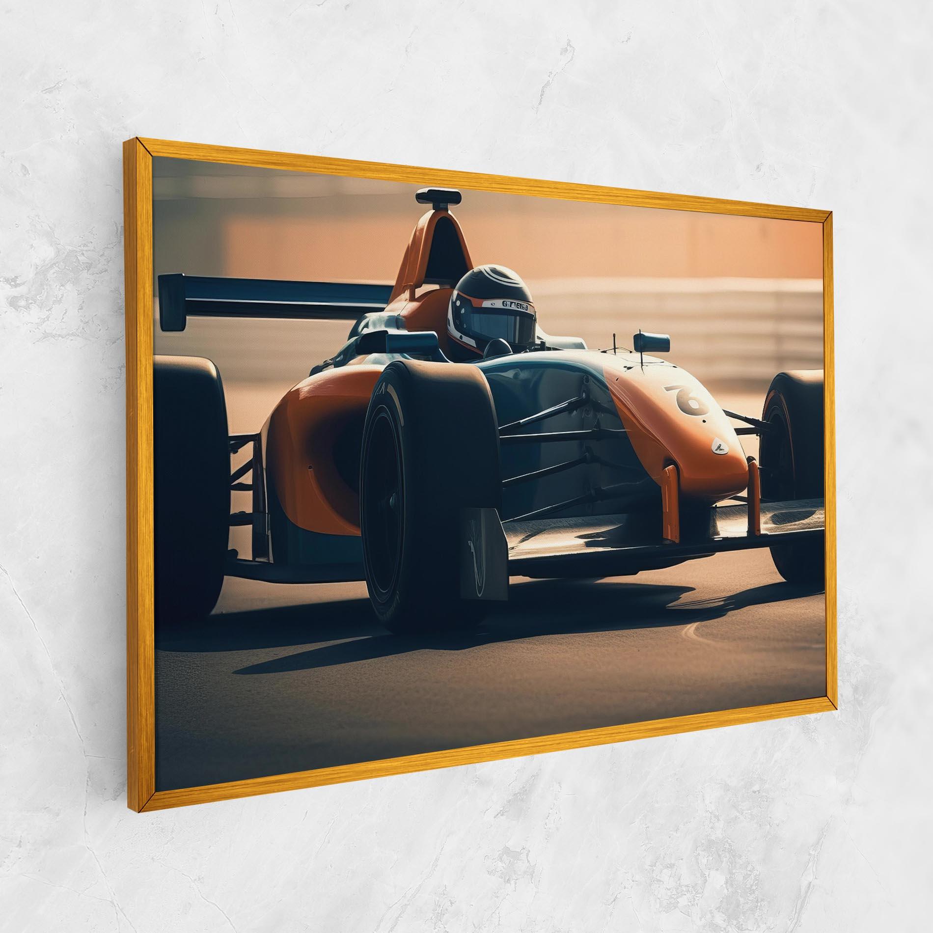 Leinwandbild Orange Black F1 mockup 1