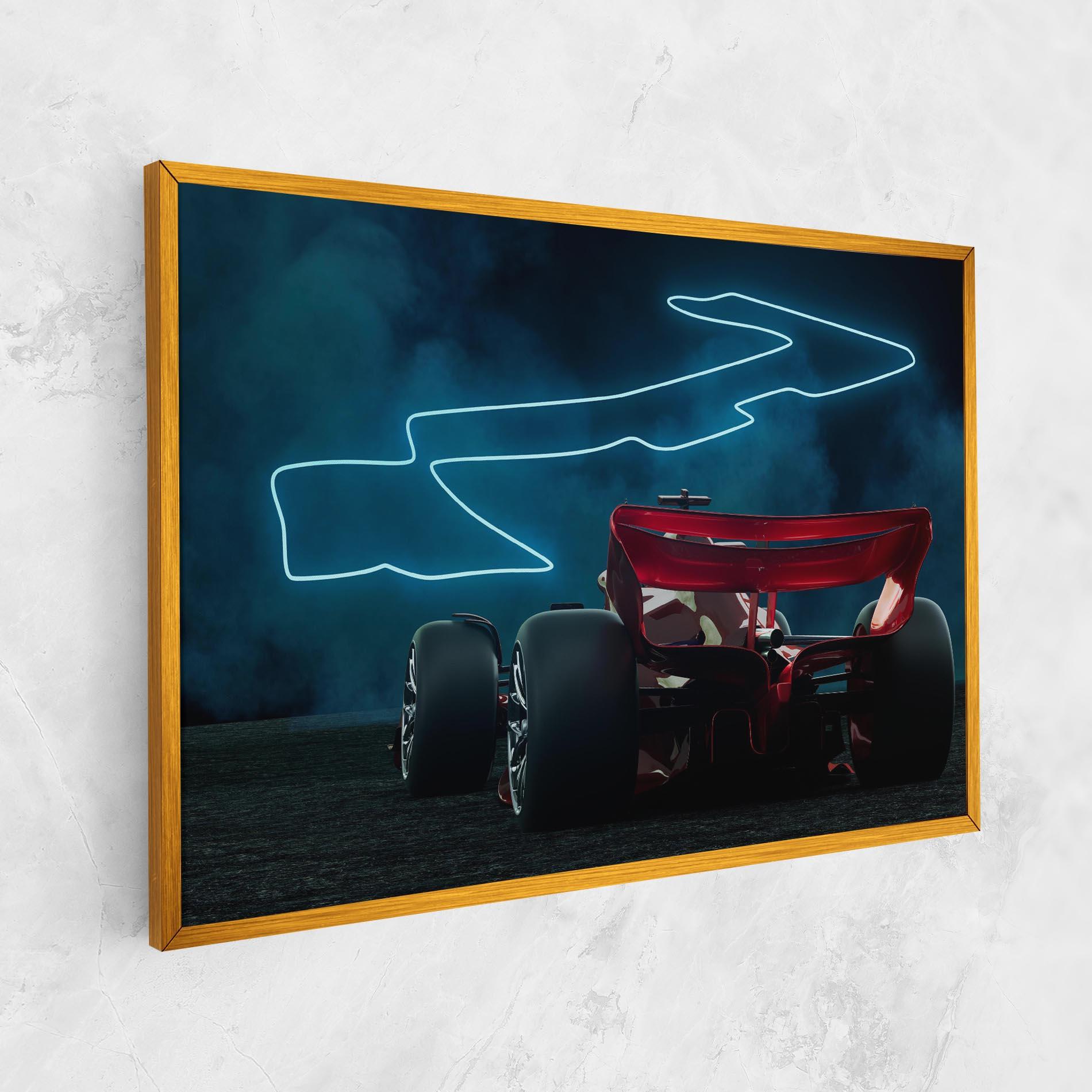 Leinwandbild Race Car F1 mockup 1