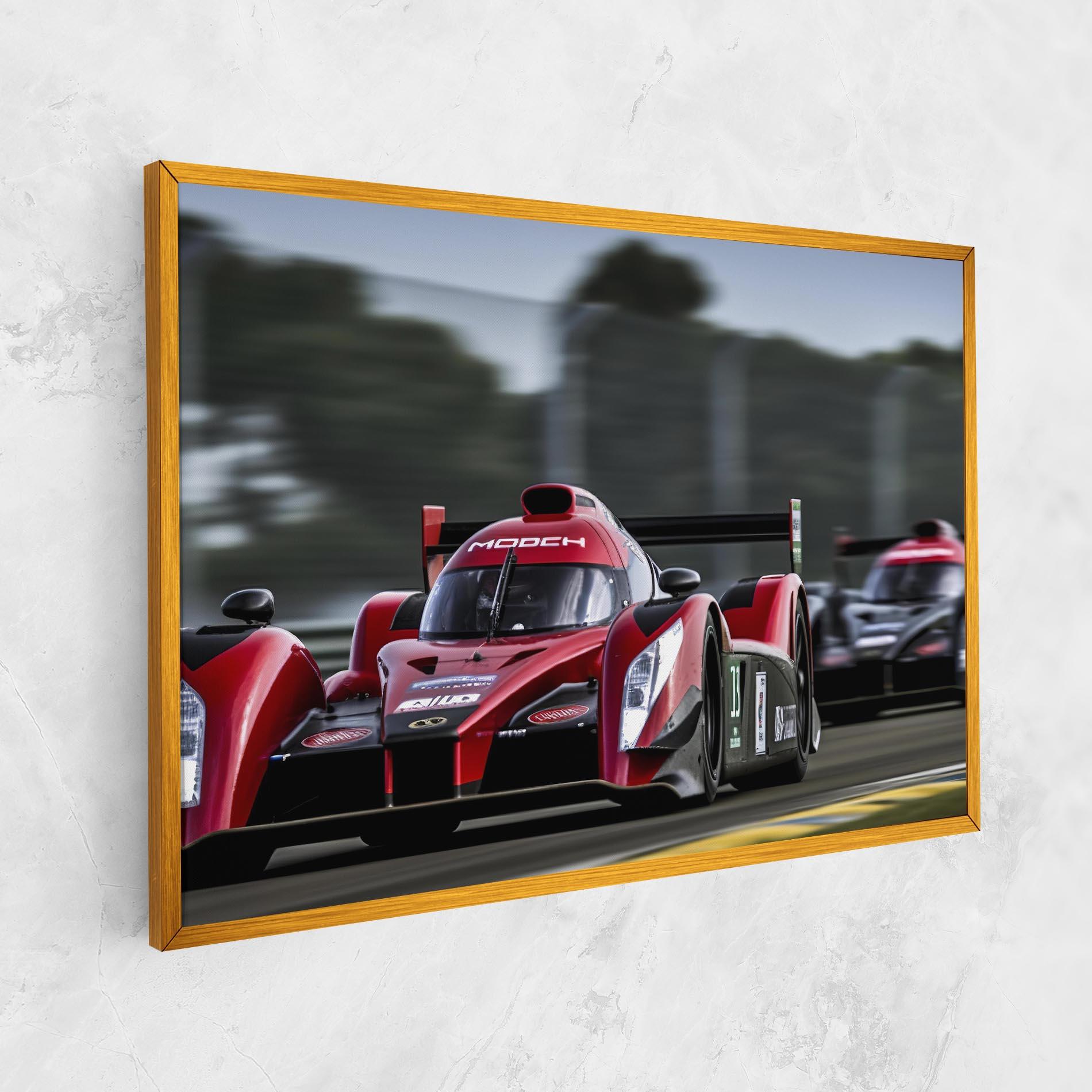 Leinwandbild Red Racing Cars mockup 1