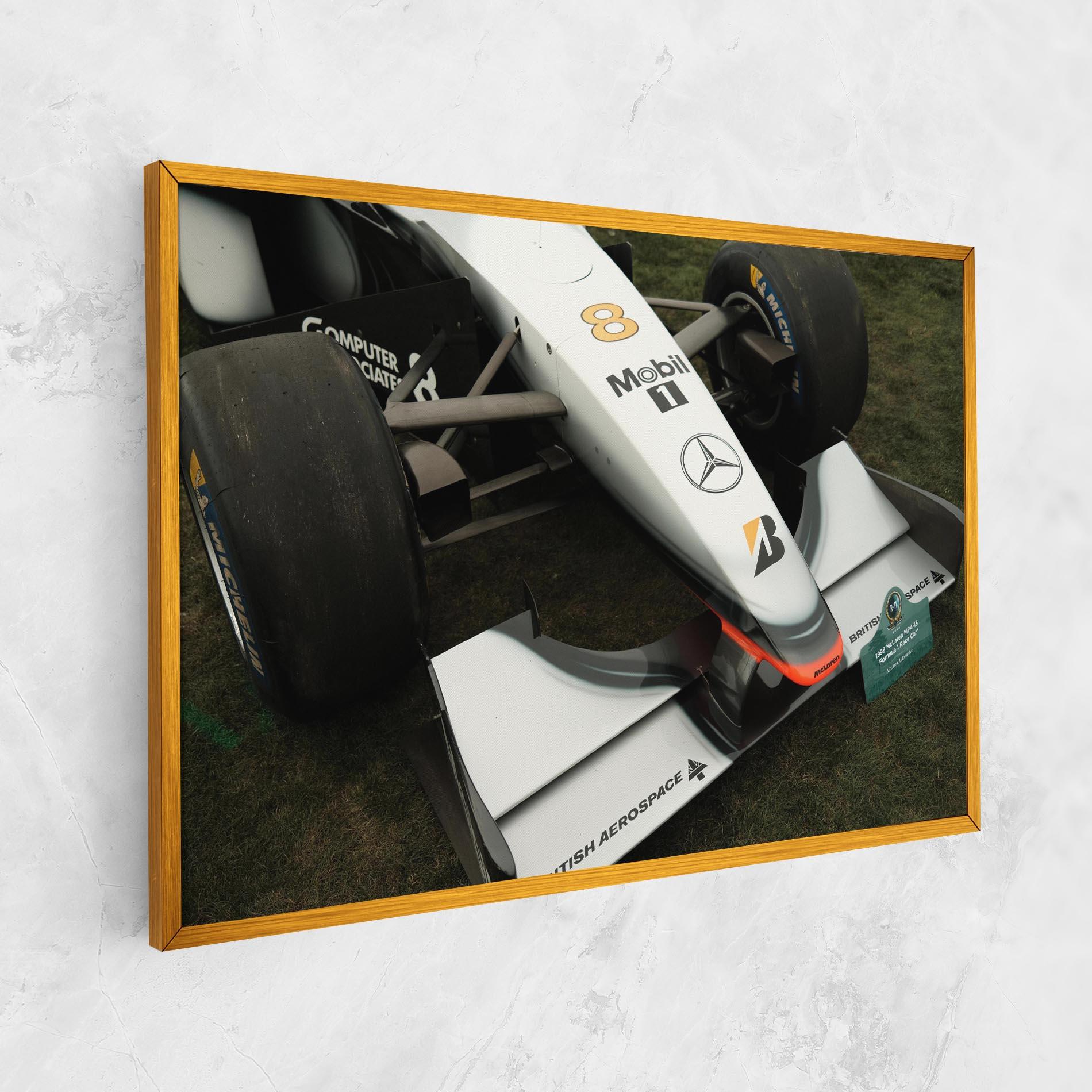 Leinwandbild White F1 Car mockup 1