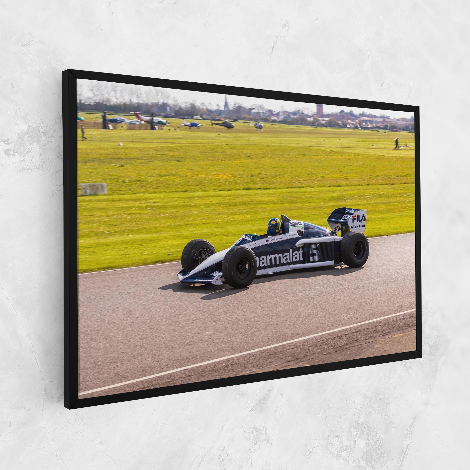 Leinwandbild Black F1 Car mockup 1