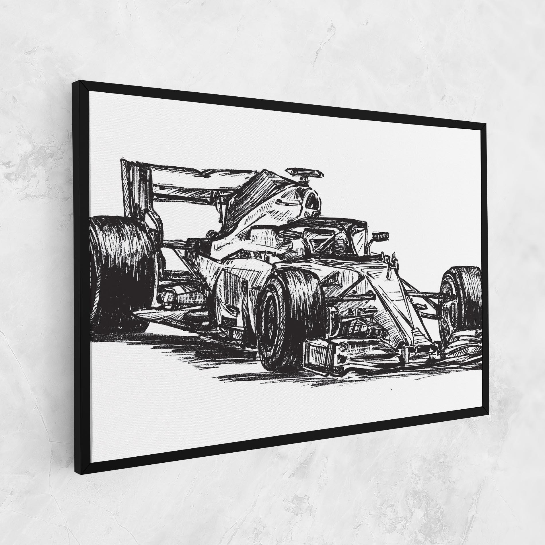 Leinwandbild Black Line F1 mockup 1