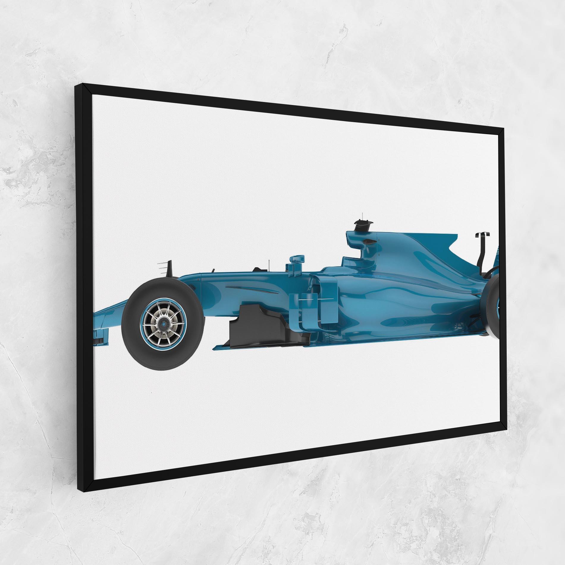 Leinwandbild Blue F1 Toy mockup 1