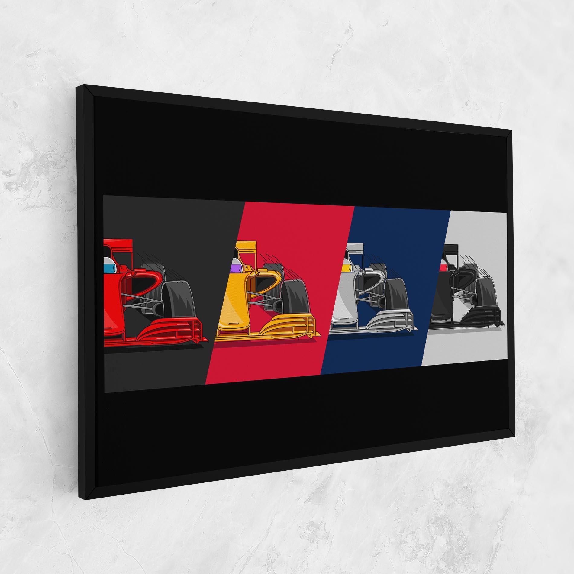 Leinwandbild F1 Cars mockup 1