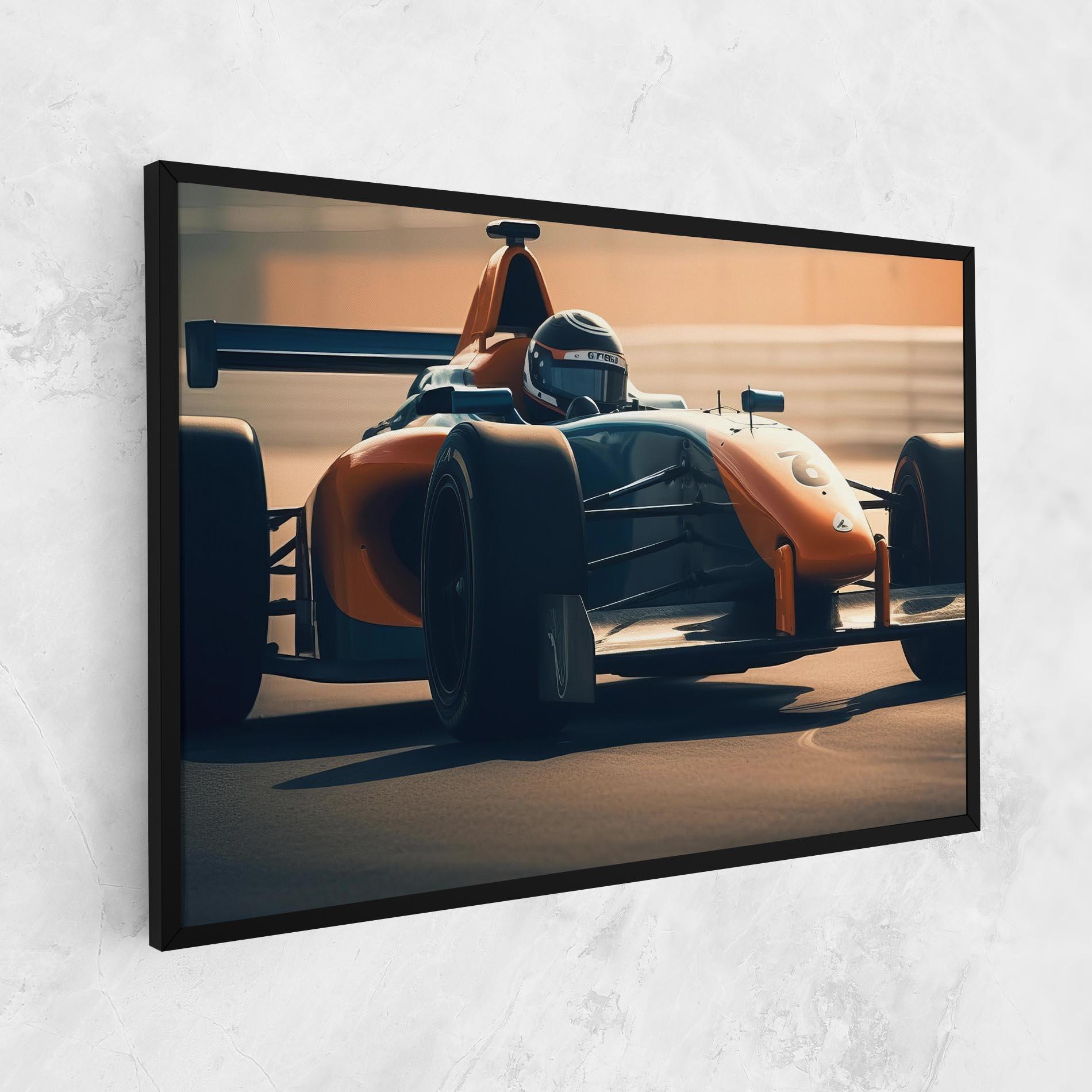 Leinwandbild Orange Black F1 mockup 1