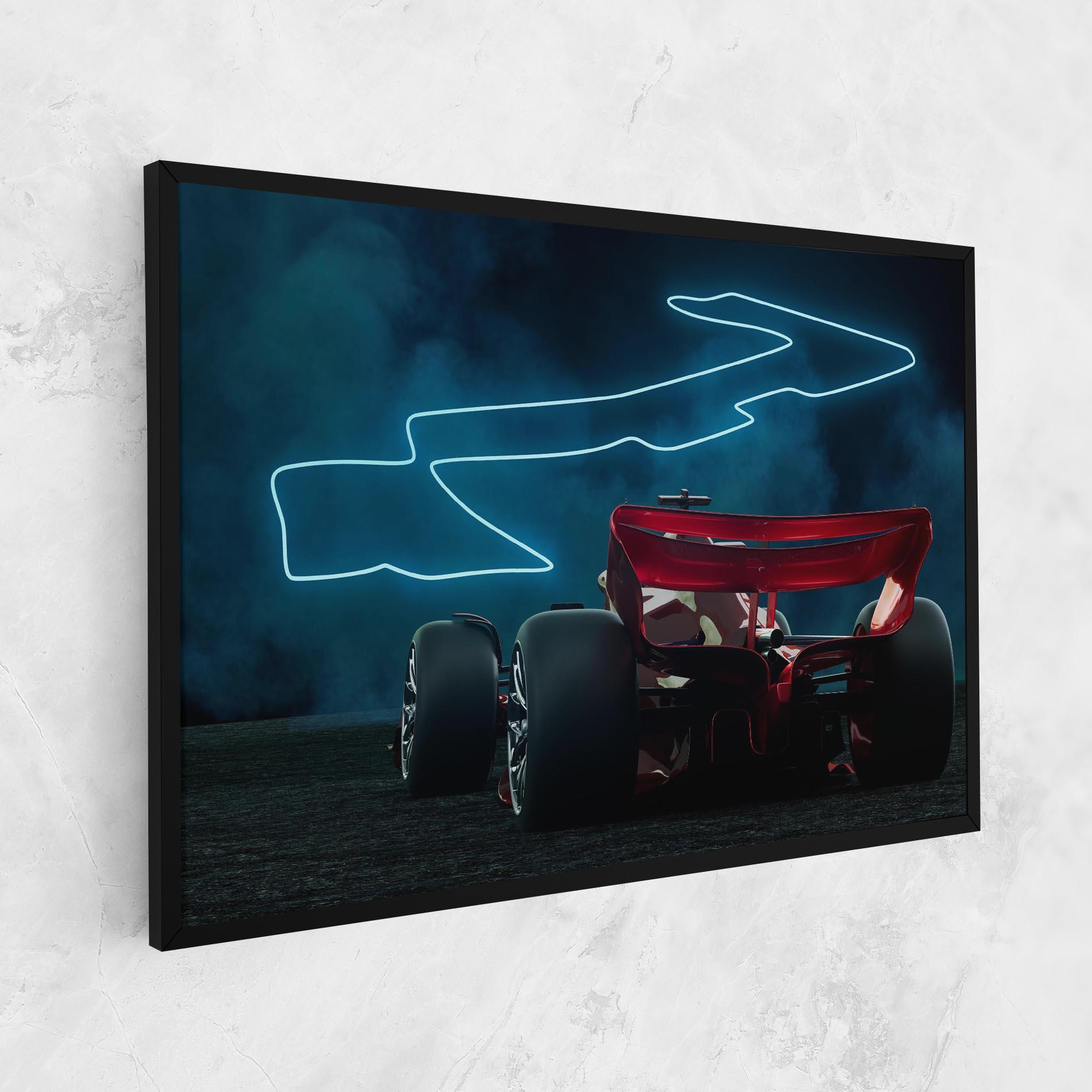 Leinwandbild Race Car F1 mockup 1