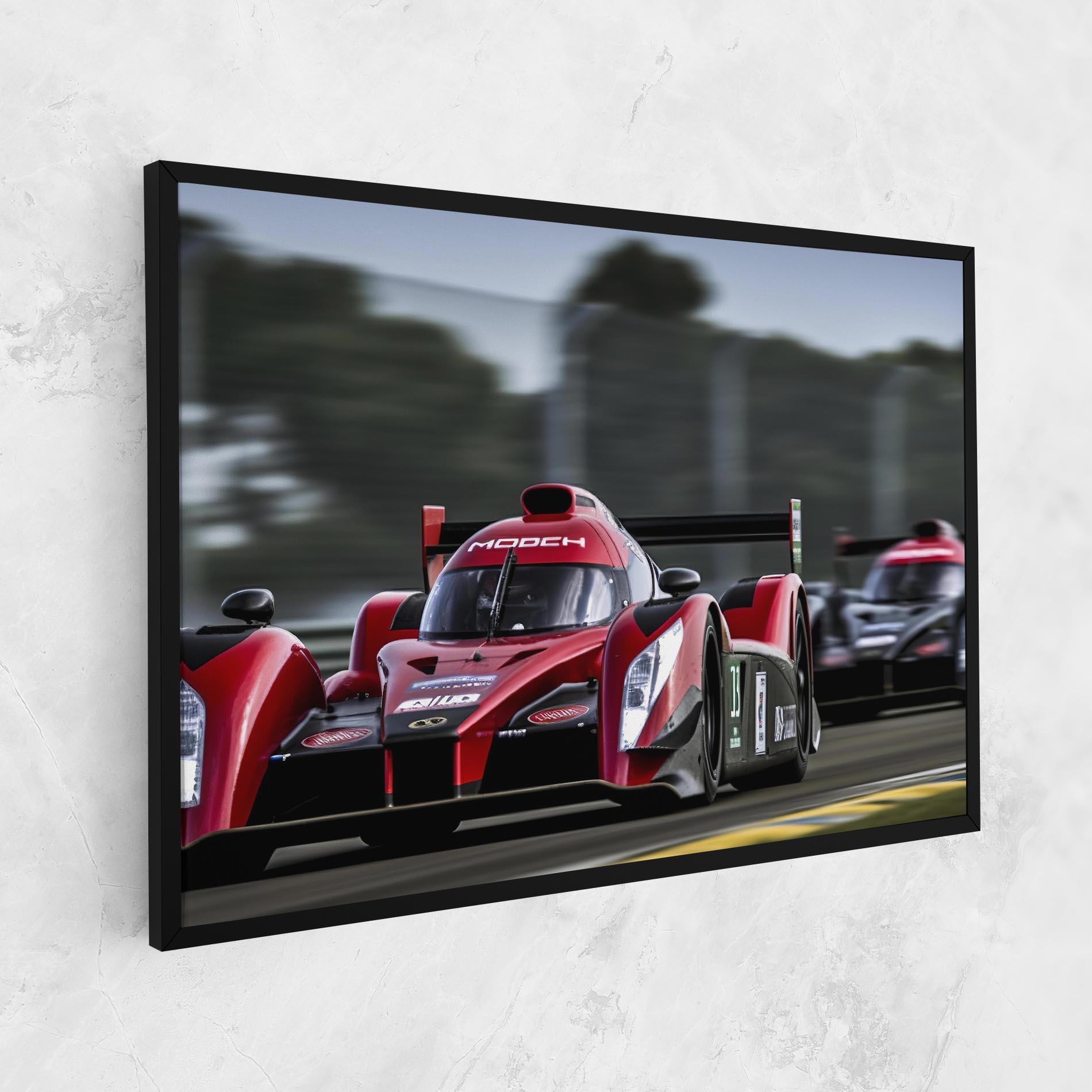 Leinwandbild Red Racing Cars mockup 1