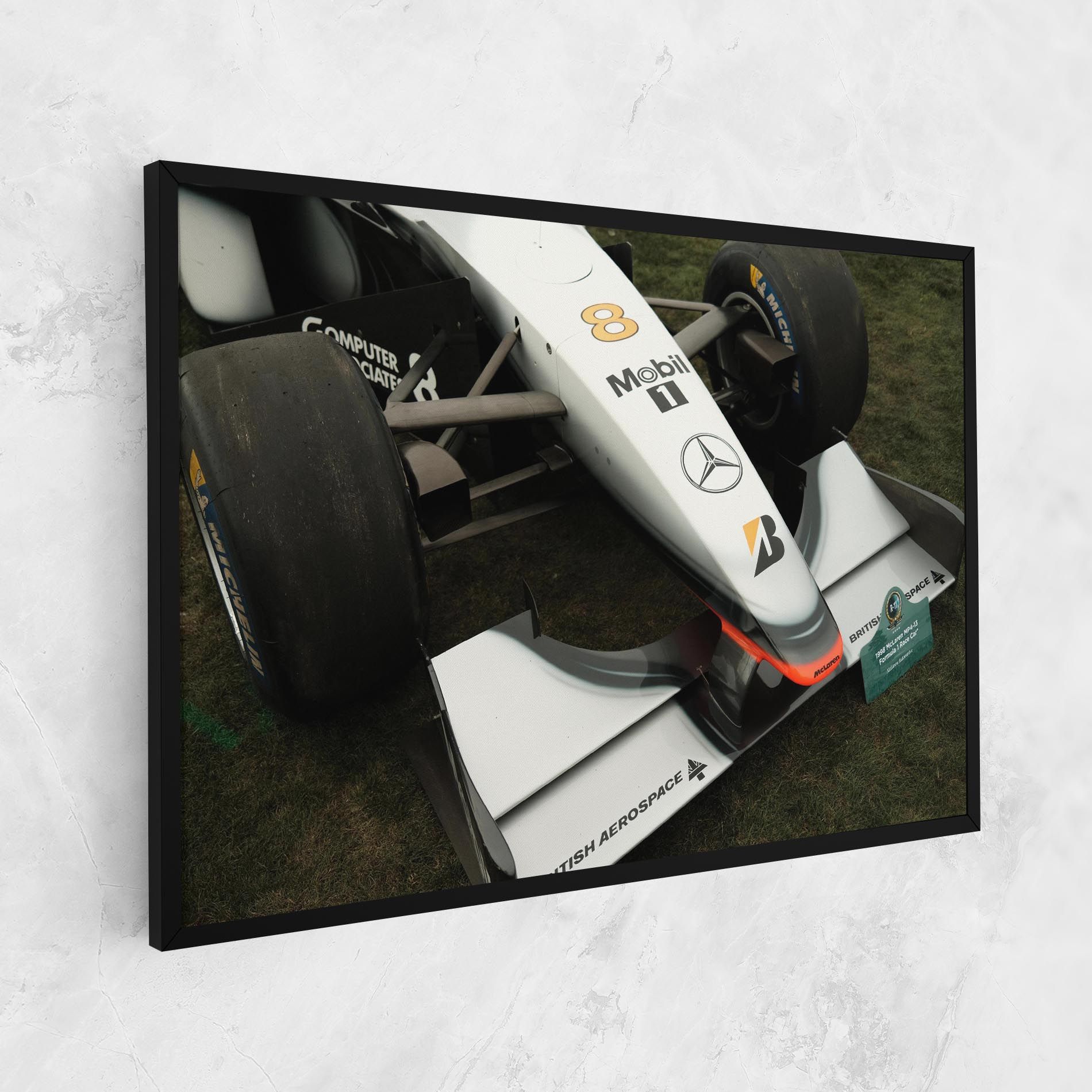 White F1 Car mockup 1