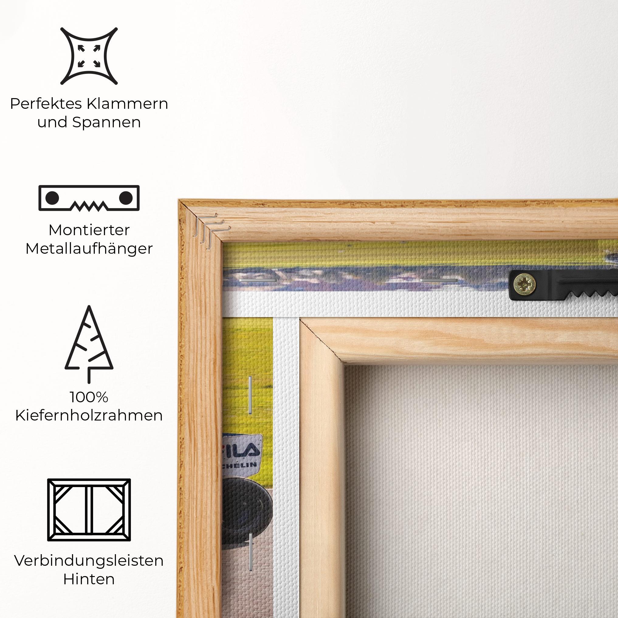 Leinwandbild Black F1 Car mockup 5