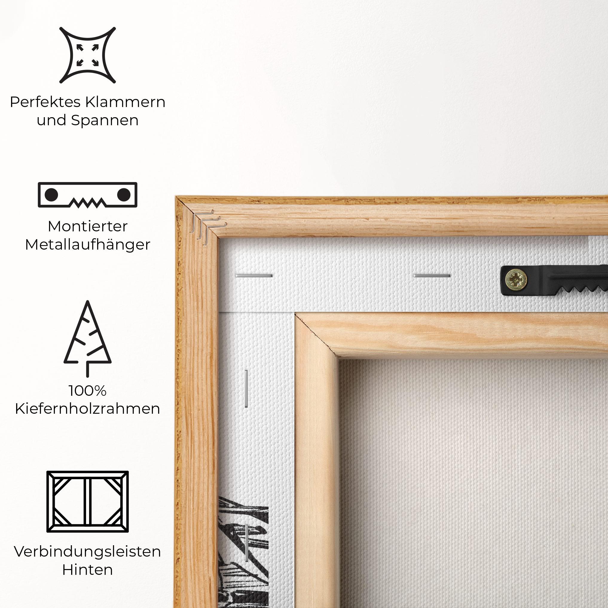 Leinwandbild Black Line F1 mockup 5