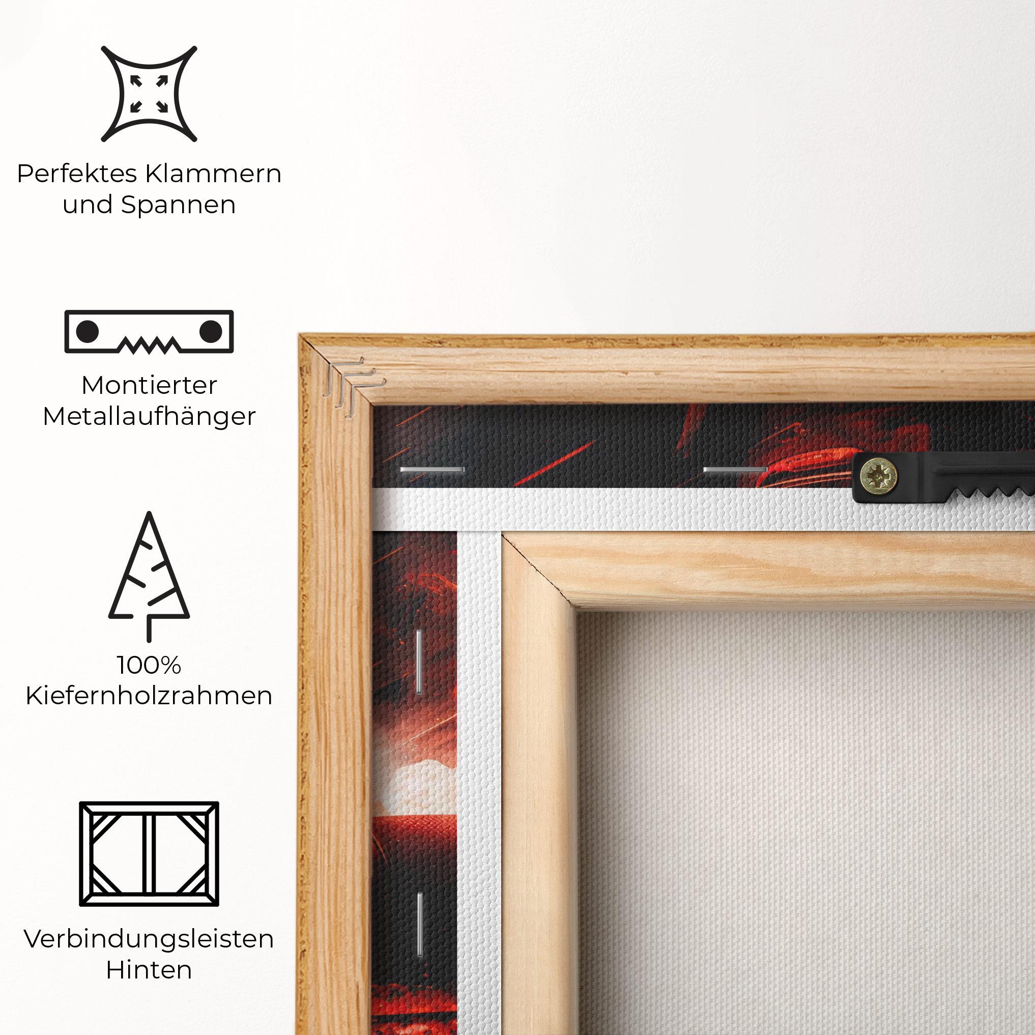 Leinwandbild Blue Red F1 mockup 5