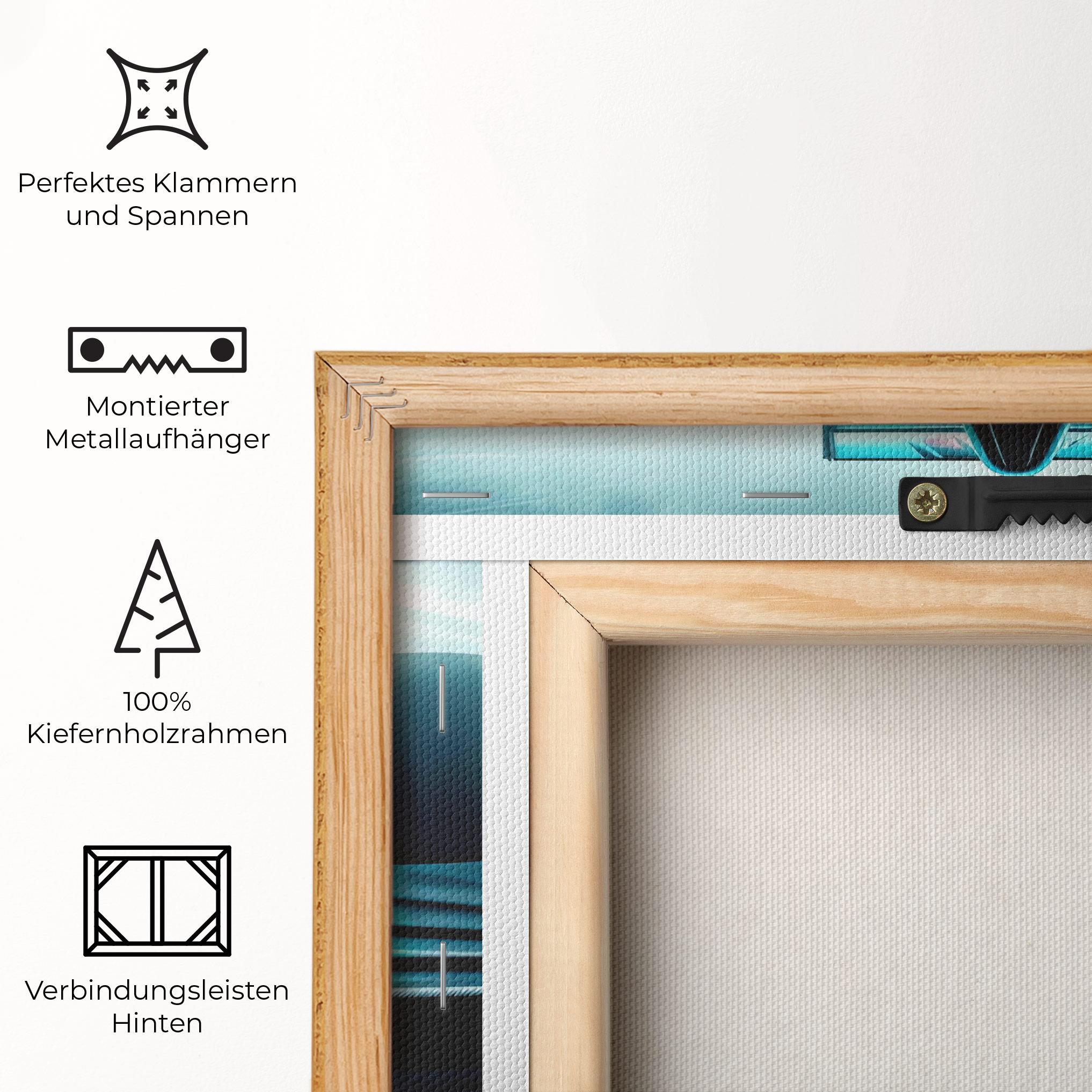 Leinwandbild F1 Smoke Cars mockup 5