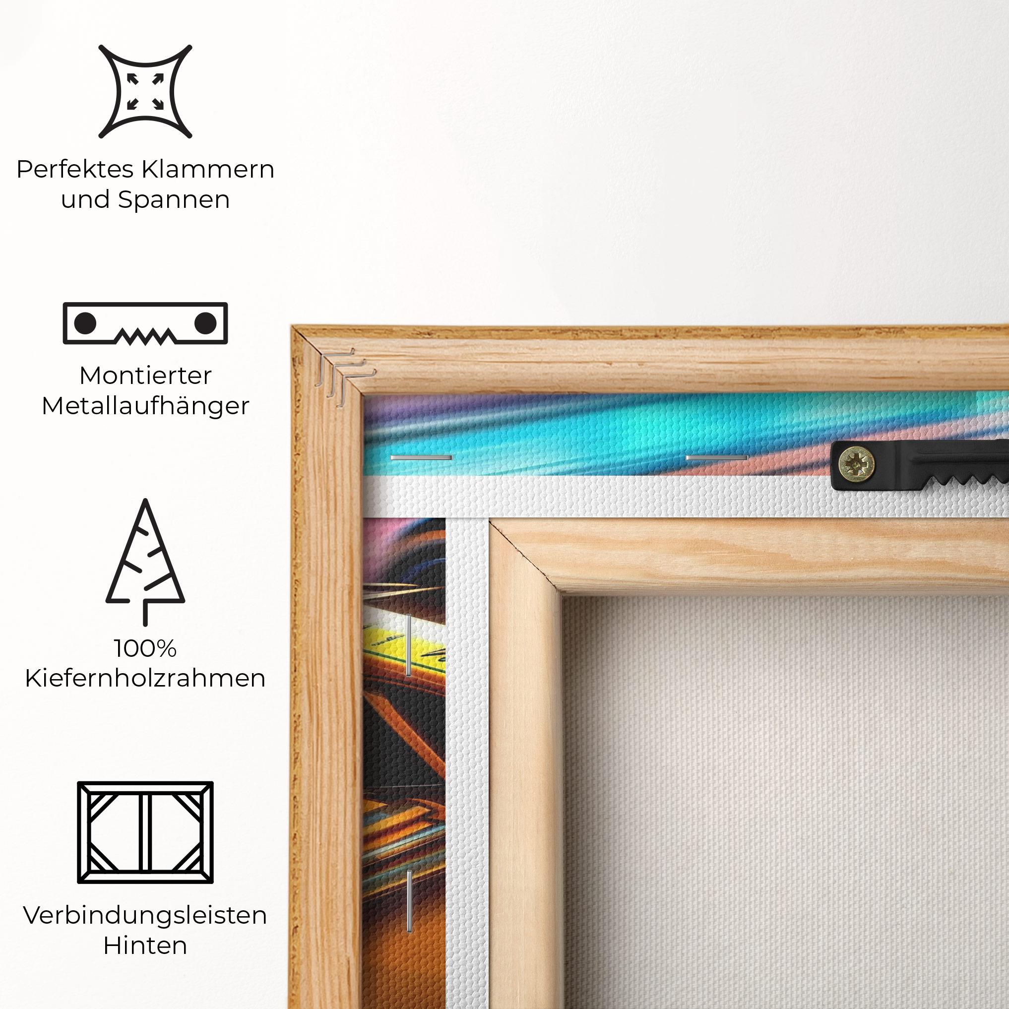 Leinwandbild Yellow Blue F1 mockup 5