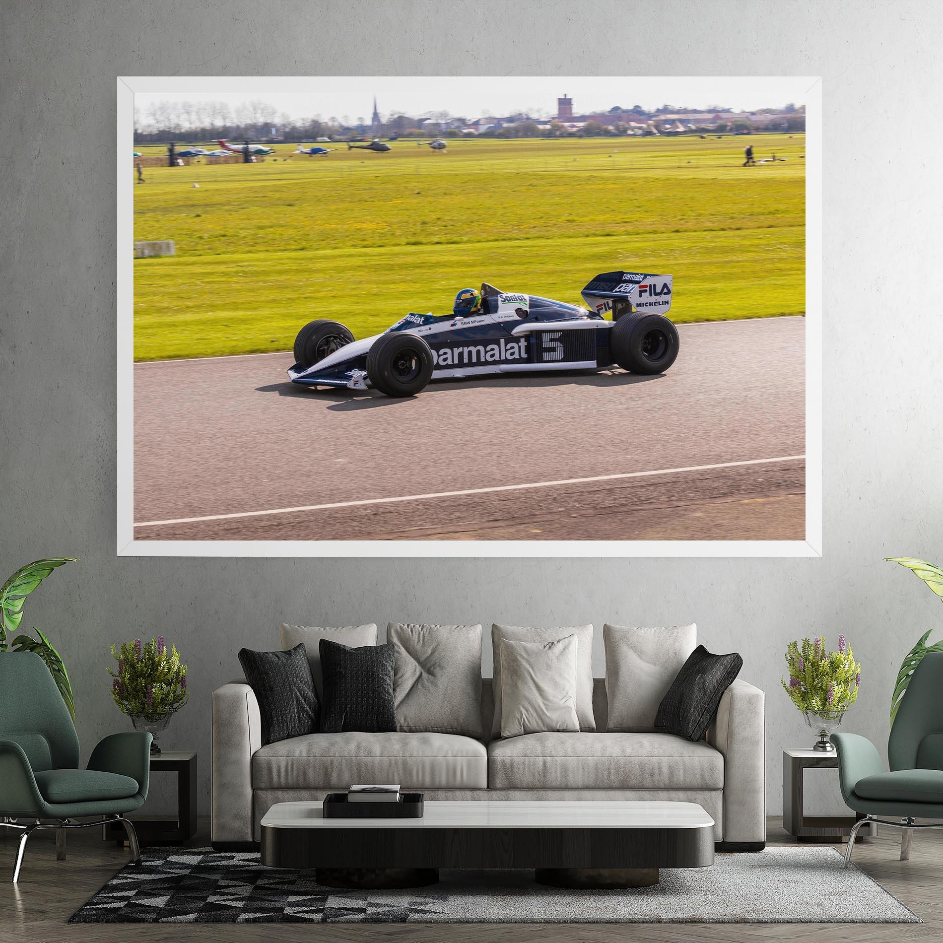 Leinwandbild Black F1 Car mockup 7