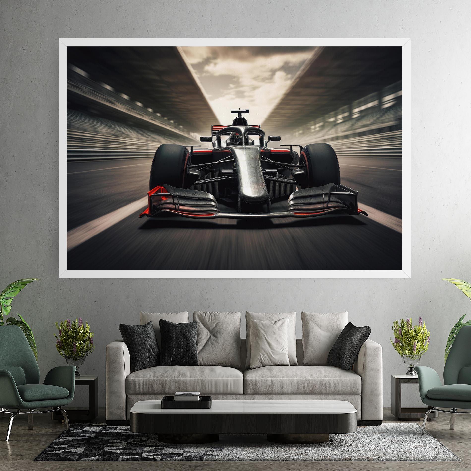 Leinwandbild Black Red F1 mockup 7