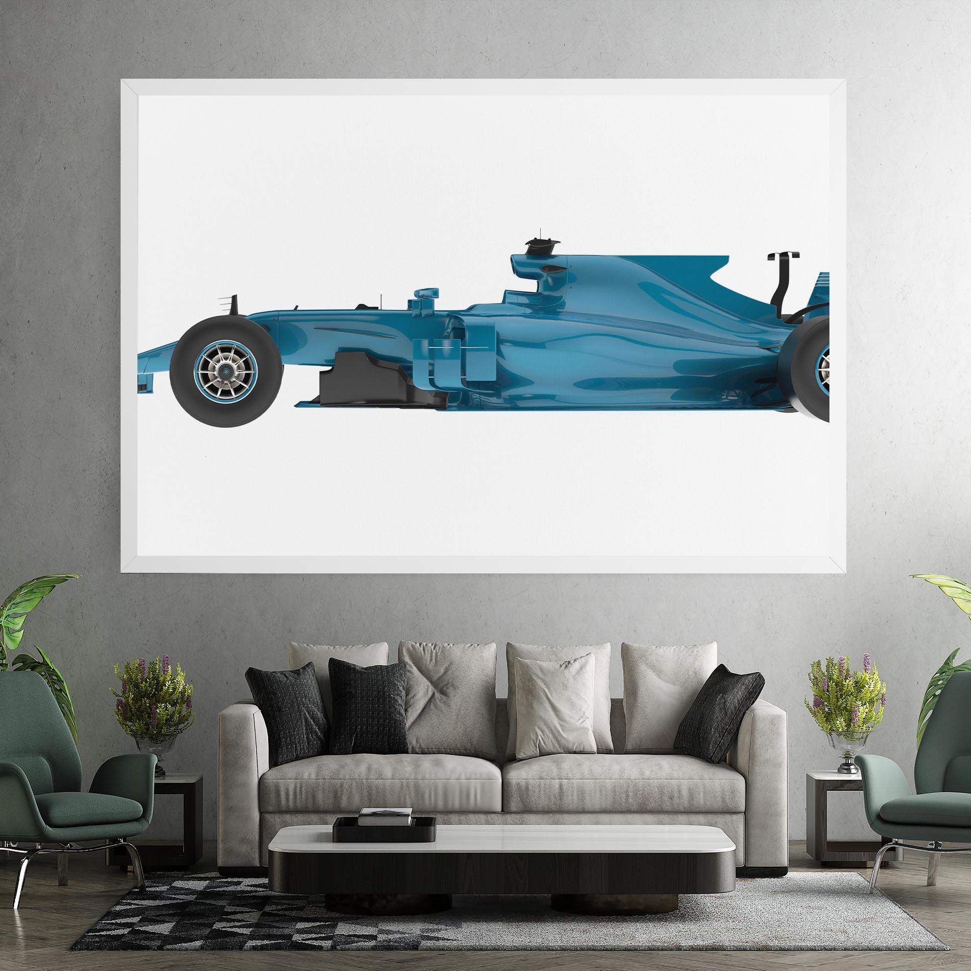 Leinwandbild Blue F1 Toy mockup 7
