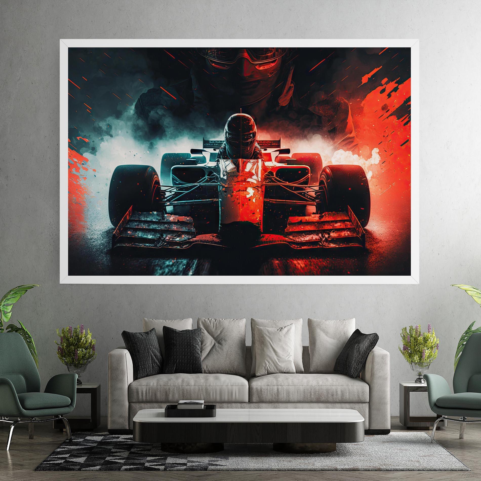 Leinwandbild Blue Red F1 mockup 7