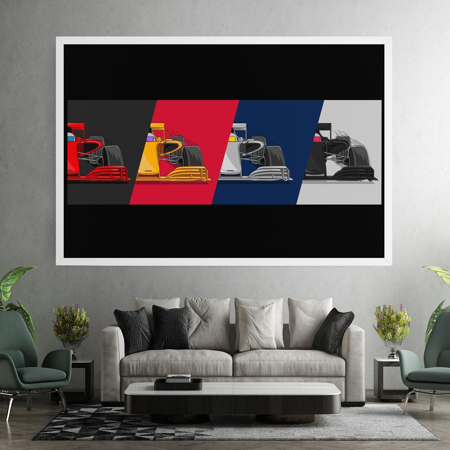 Leinwandbild F1 Cars mockup 7