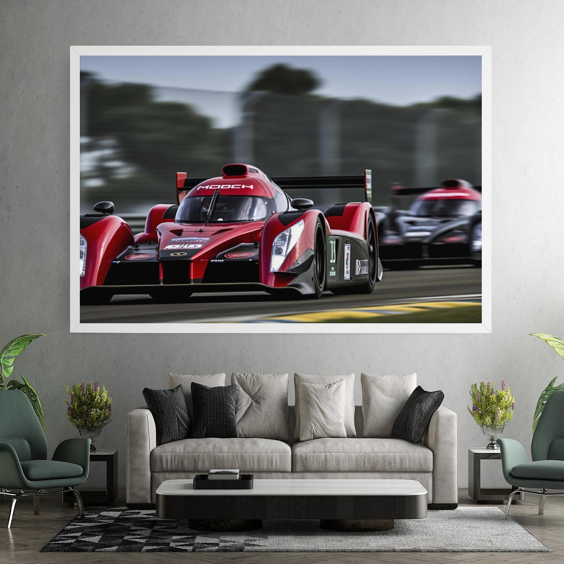 Leinwandbild Red Racing Cars mockup 7