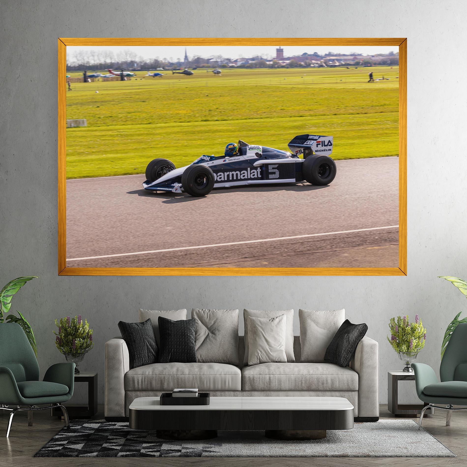 Leinwandbild Black F1 Car mockup 7