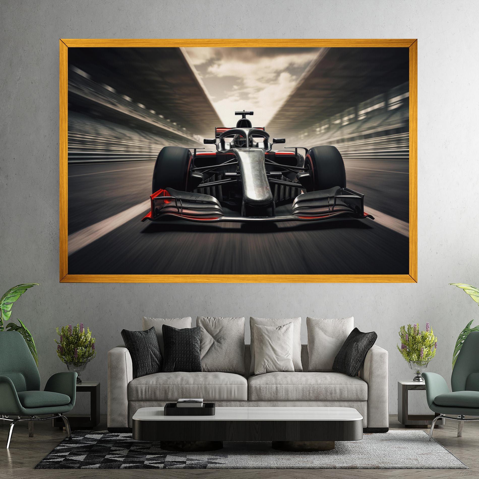 Leinwandbild Black Red F1 mockup 7