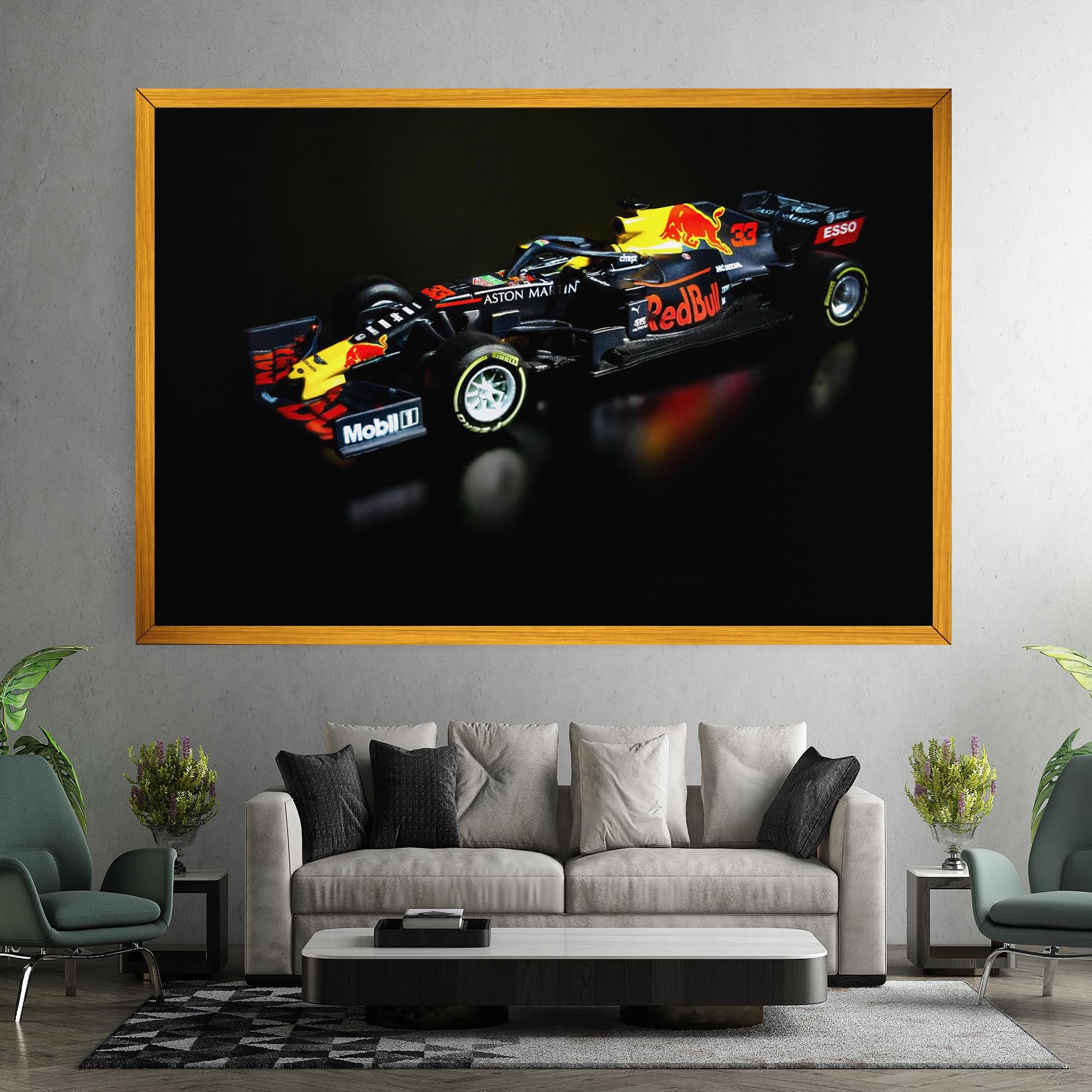 Leinwandbild Black Yellow F1 mockup 7