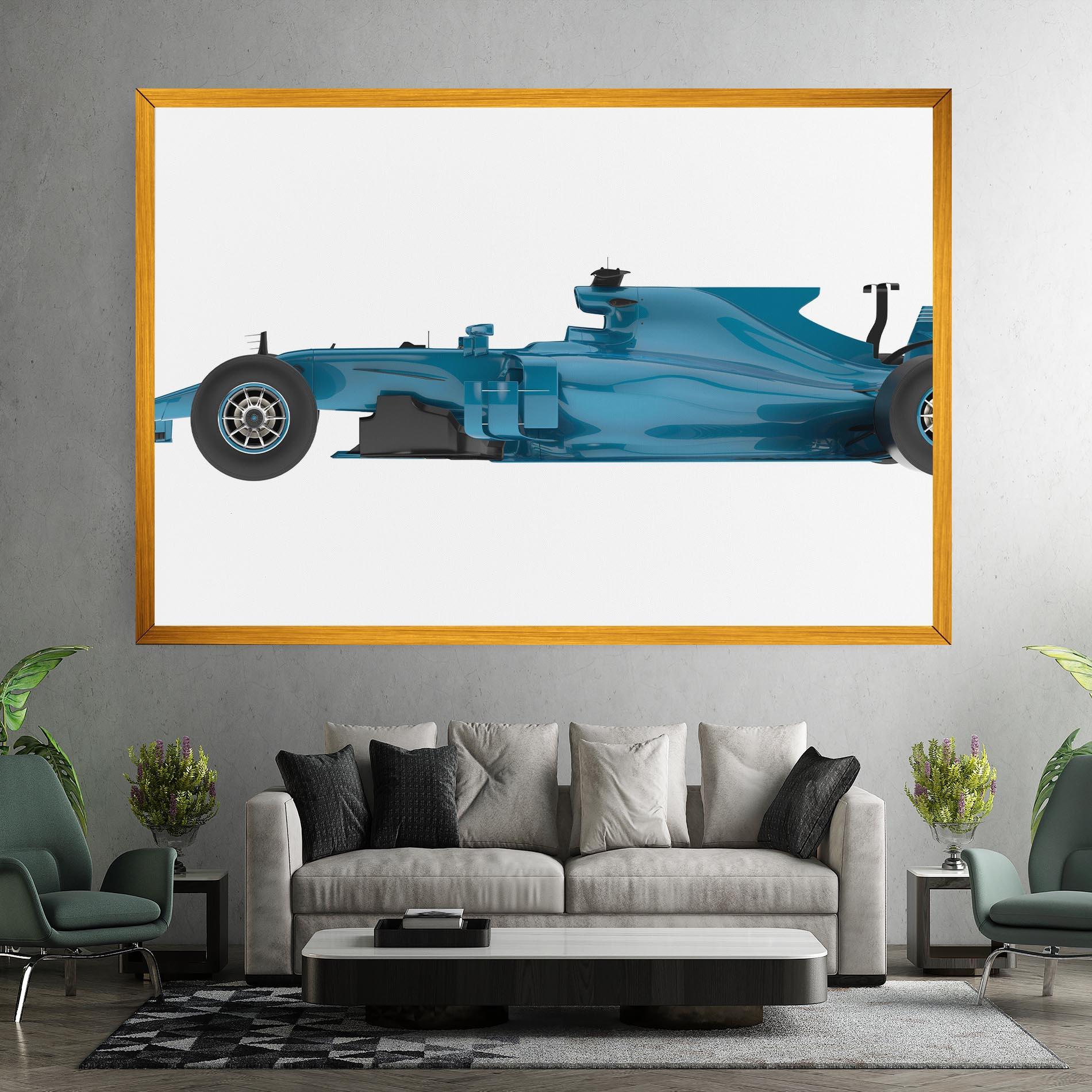 Leinwandbild Blue F1 Toy mockup 7