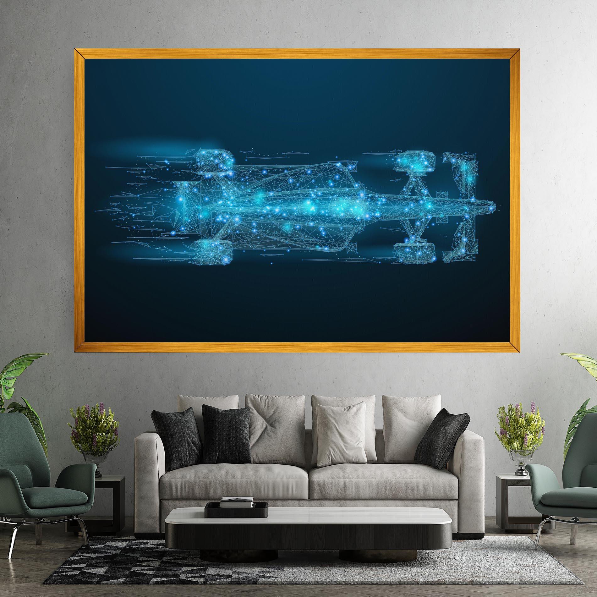 Leinwandbild Blue Light F1 mockup 7