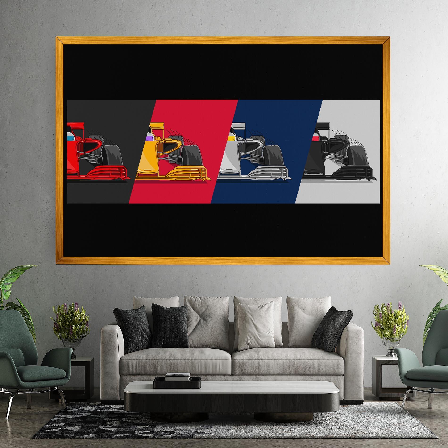 Leinwandbild F1 Cars mockup 7
