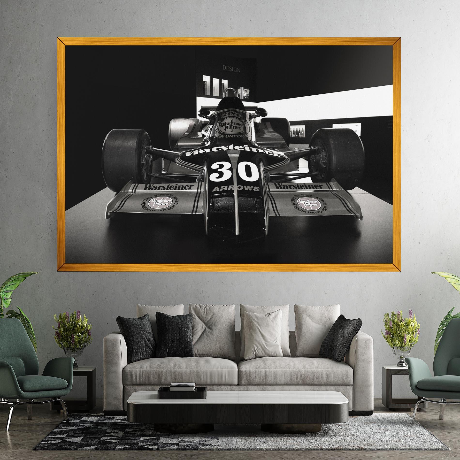 Leinwandbild Formula 1 Car Grey mockup 7