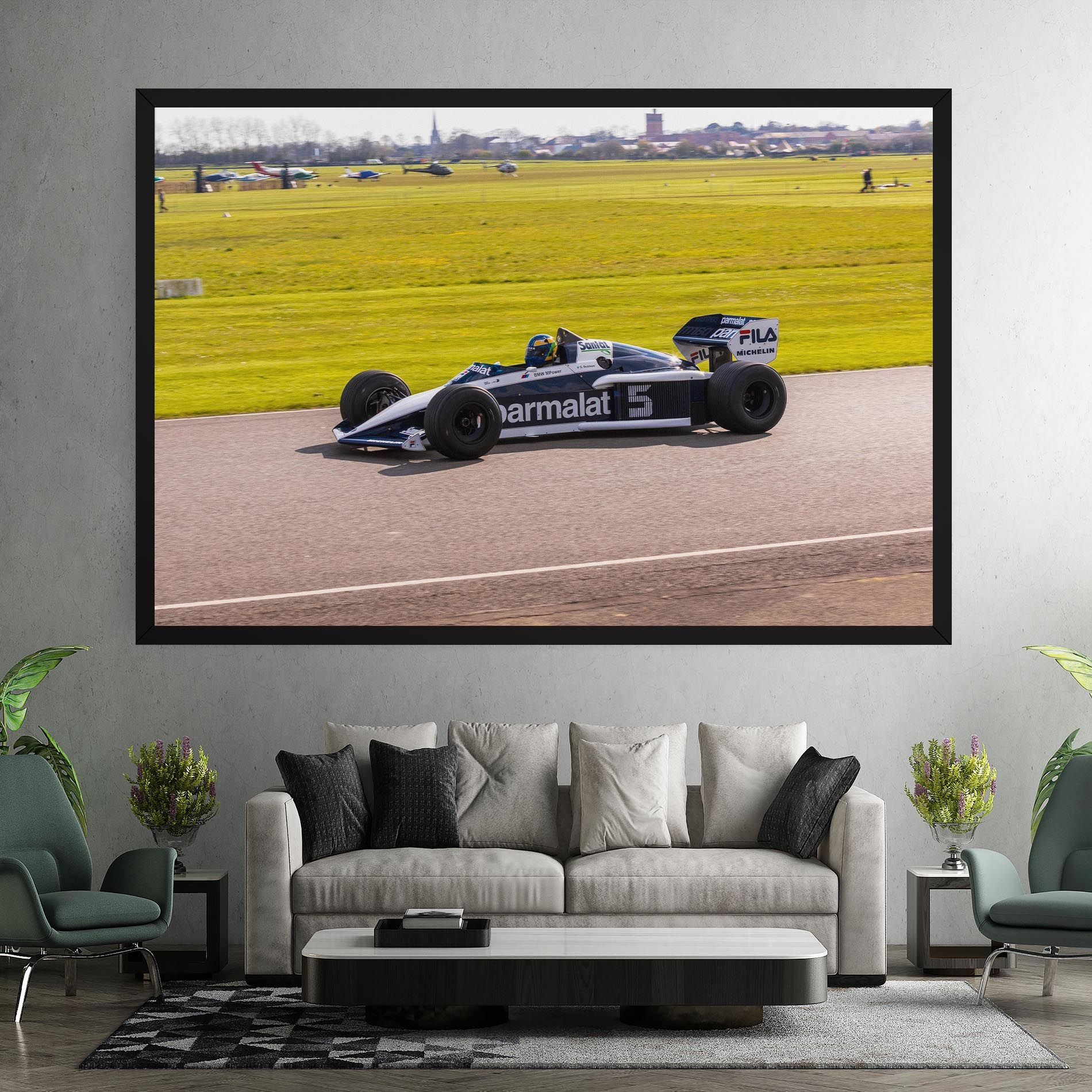 Black F1 Car mockup 7