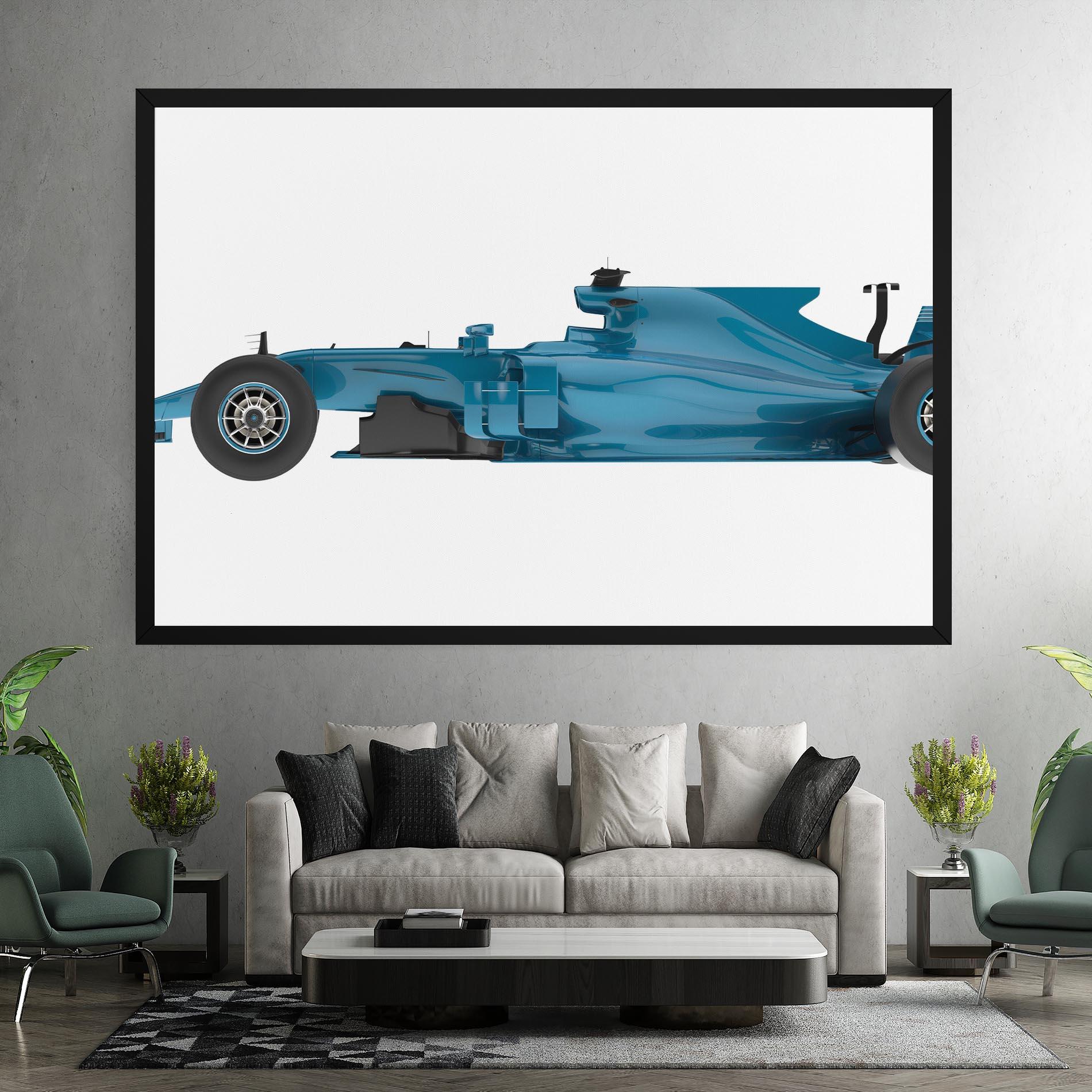 Leinwandbild Blue F1 Toy mockup 7