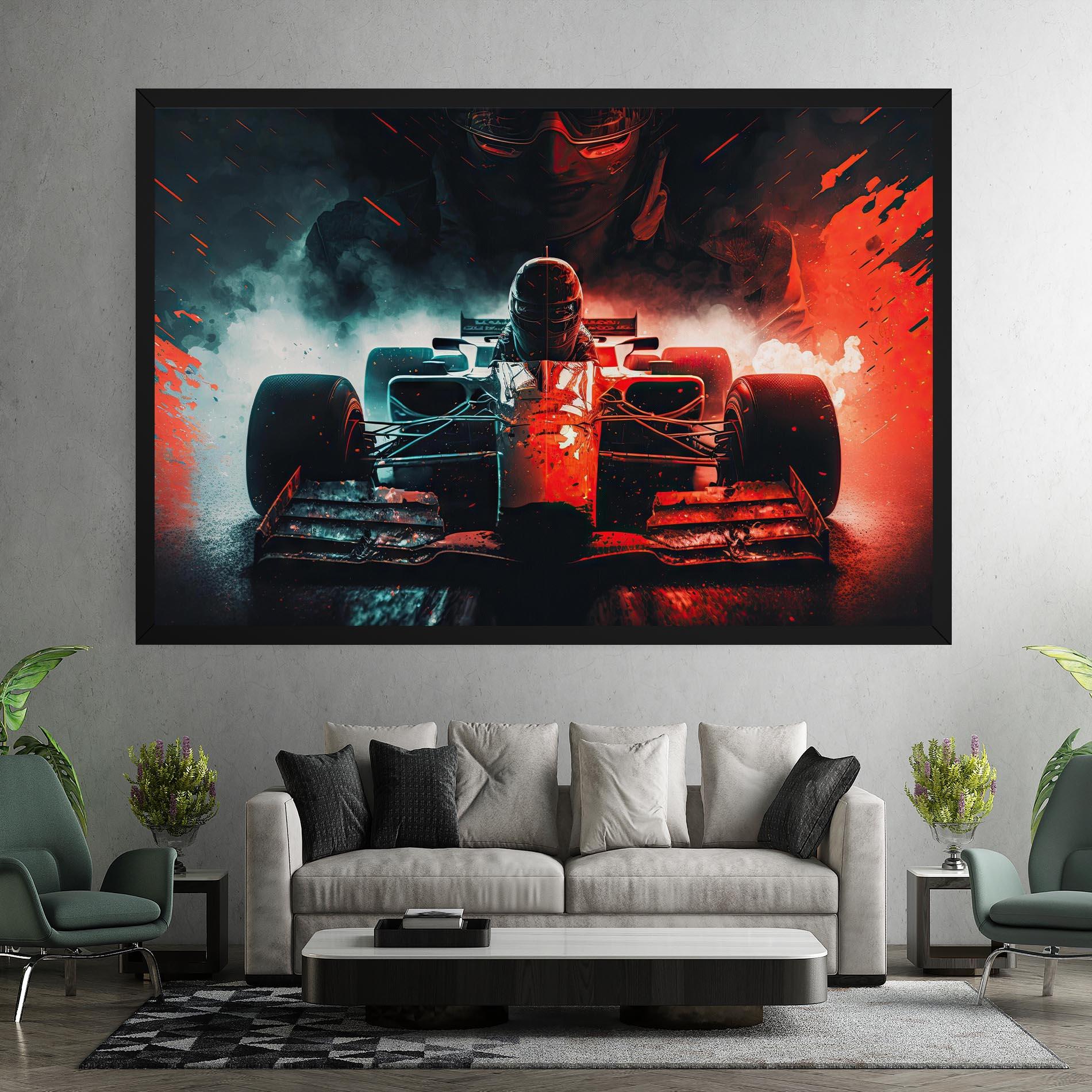 Leinwandbild Blue Red F1 mockup 7