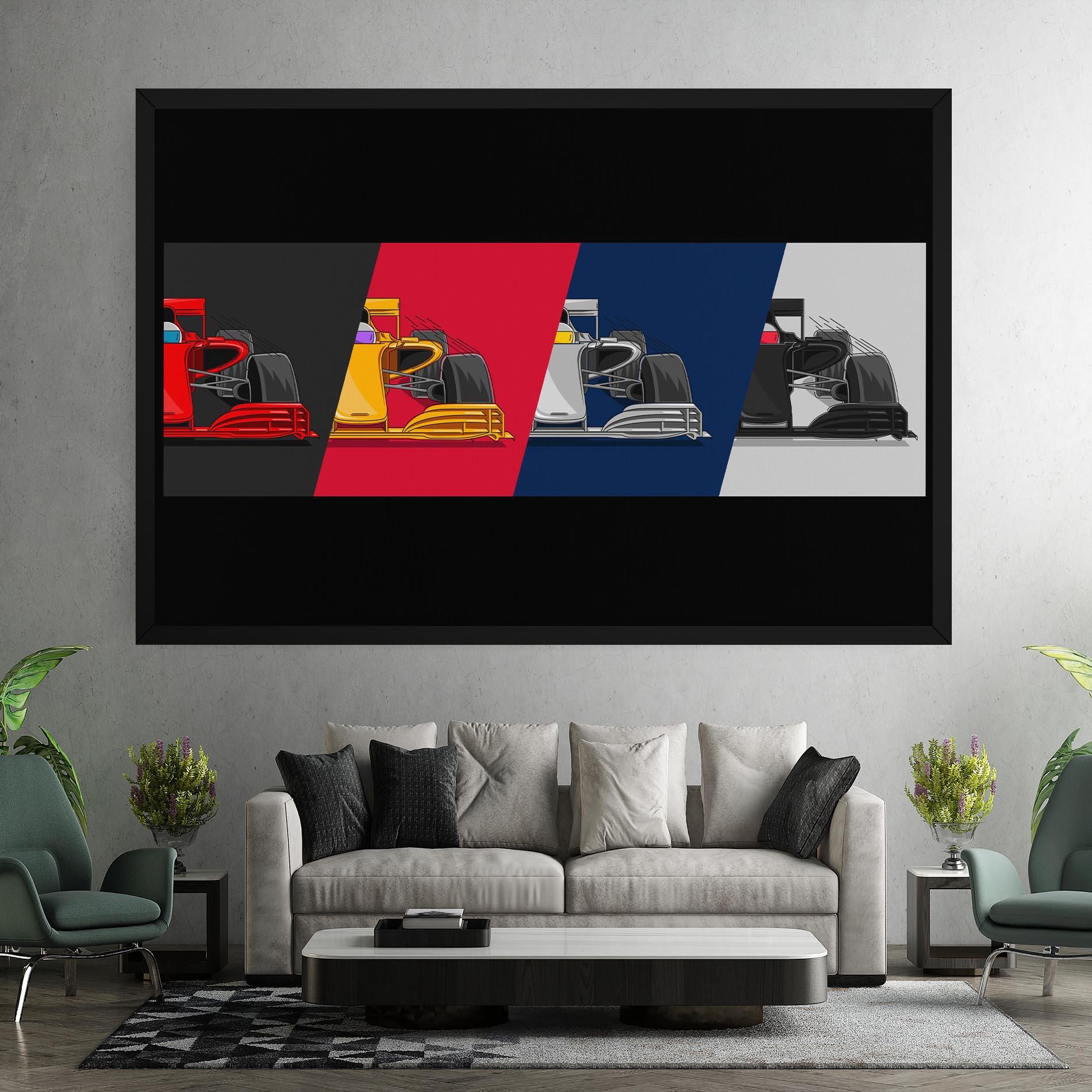 Leinwandbild F1 Cars mockup 7