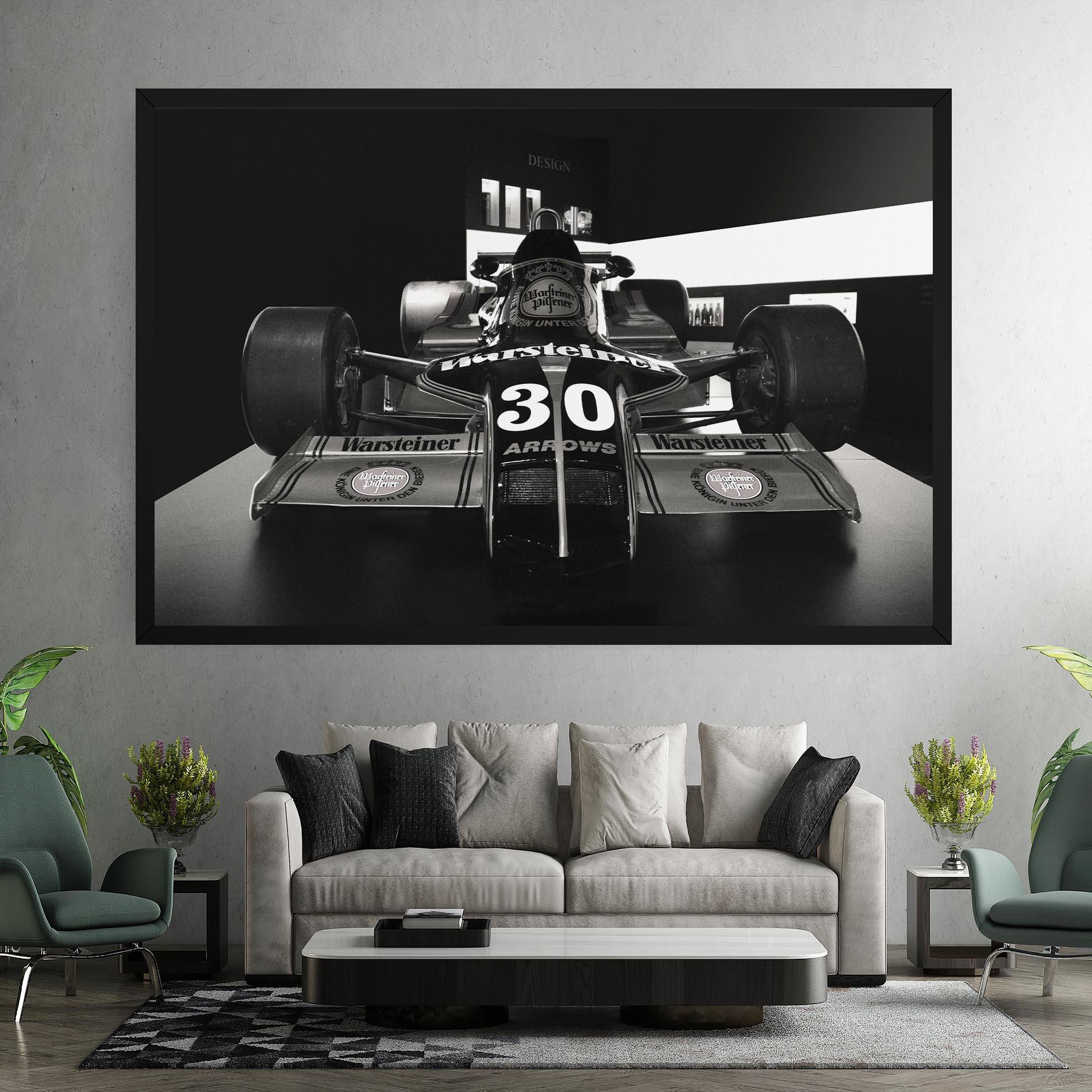 Leinwandbild Formula 1 Car Grey mockup 7