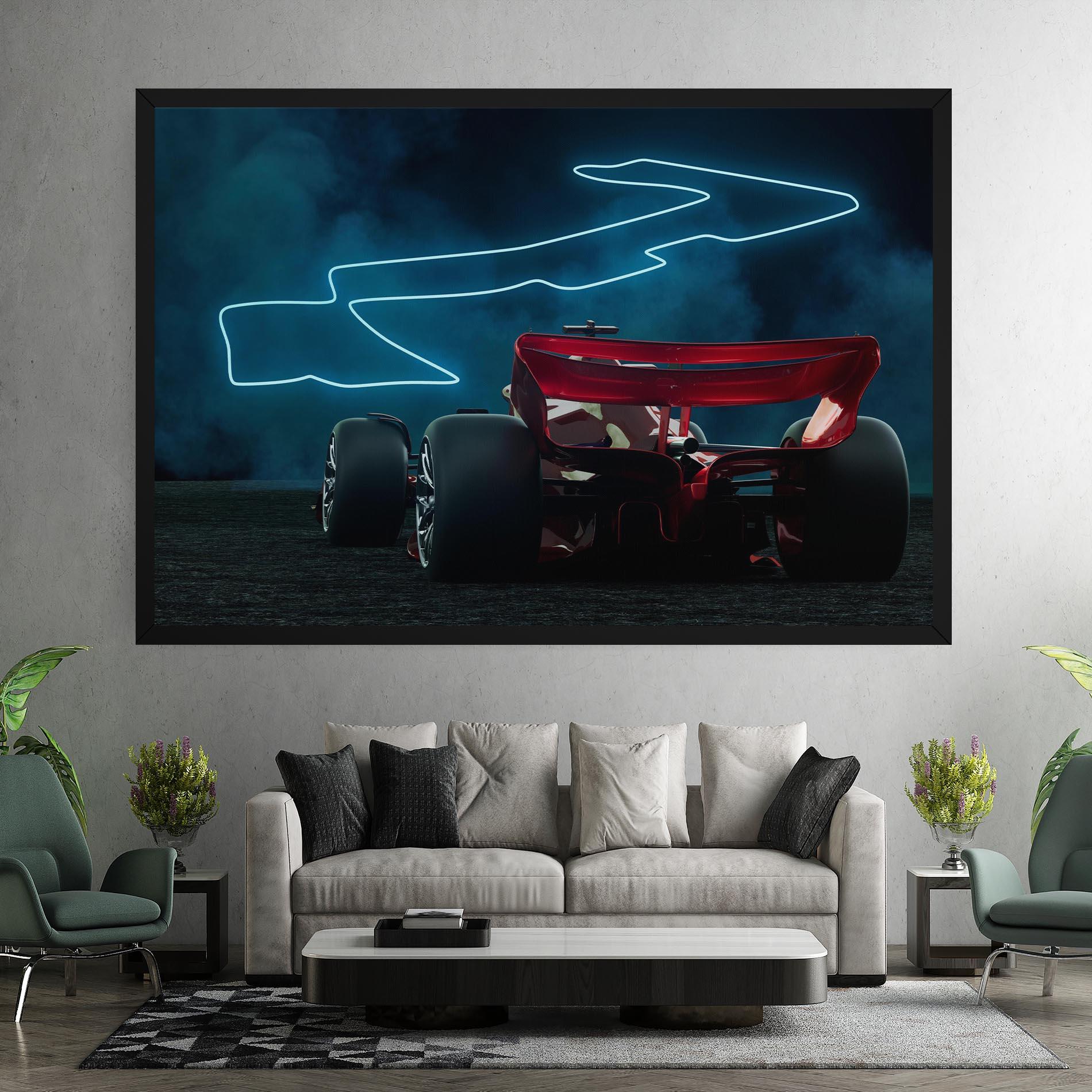 Leinwandbild Race Car F1 mockup 7