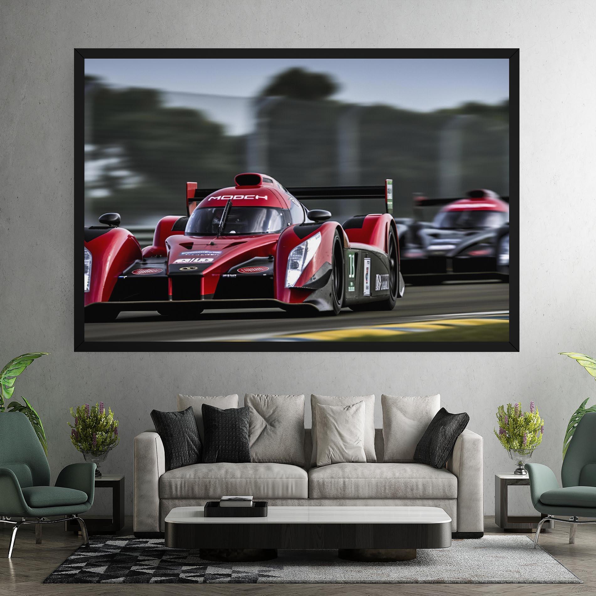 Leinwandbild Red Racing Cars mockup 7